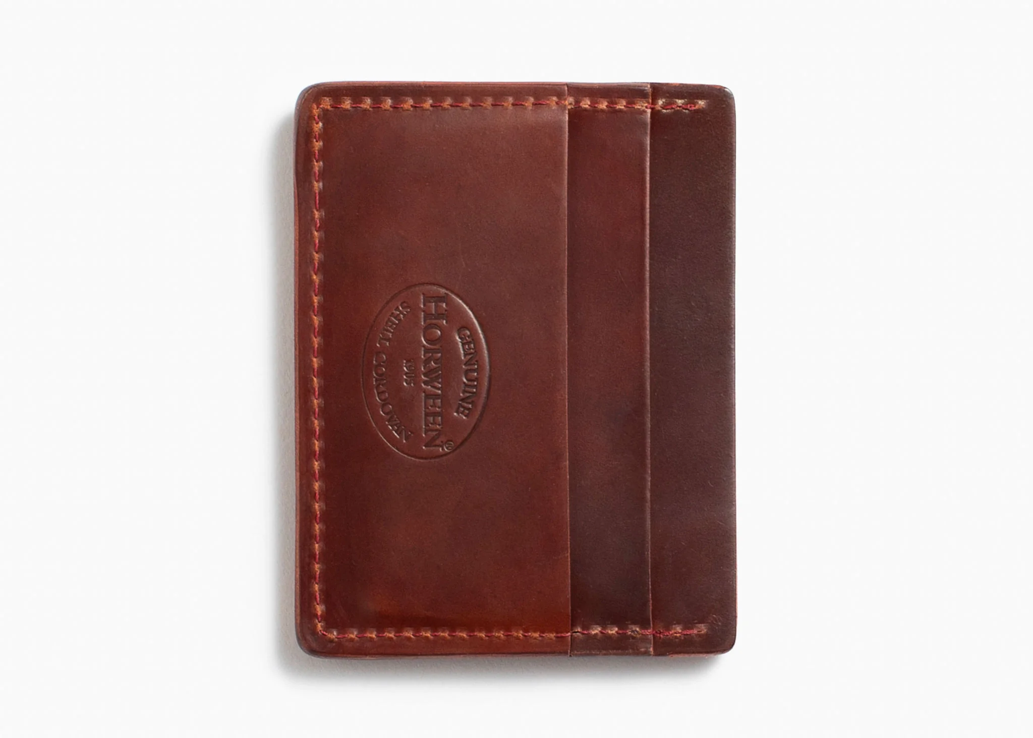 10-Year Anniversary Wallet - Garnet Shell Cordovan - Image 3