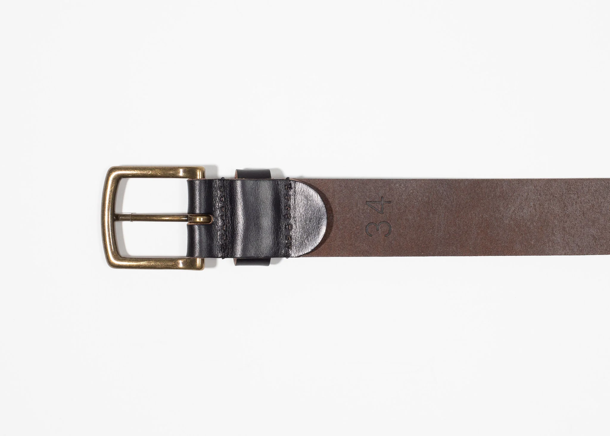Black Chromexcel Leather Belt - Image 5