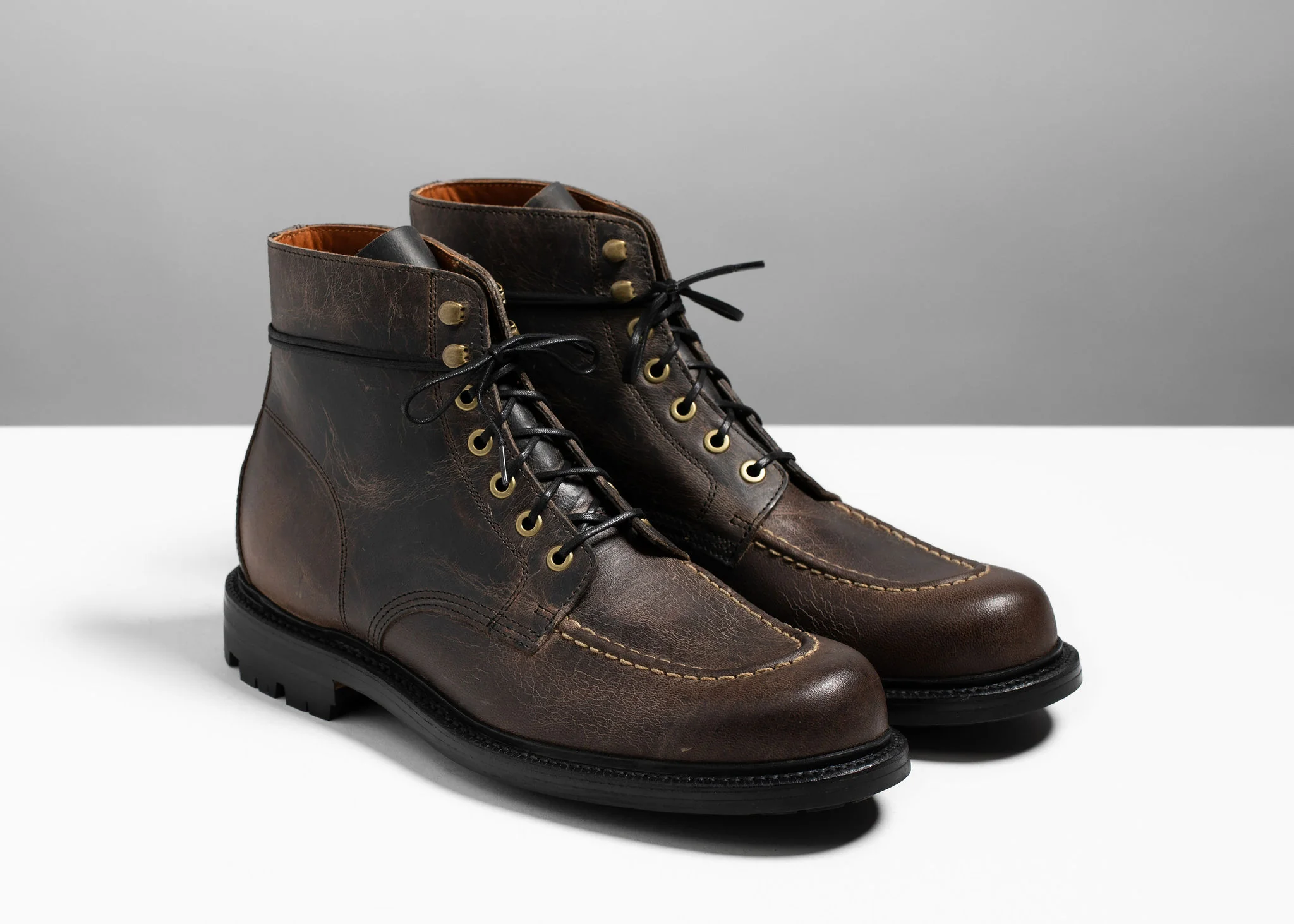 Brass Boot Black Waxed Deer - Image 4