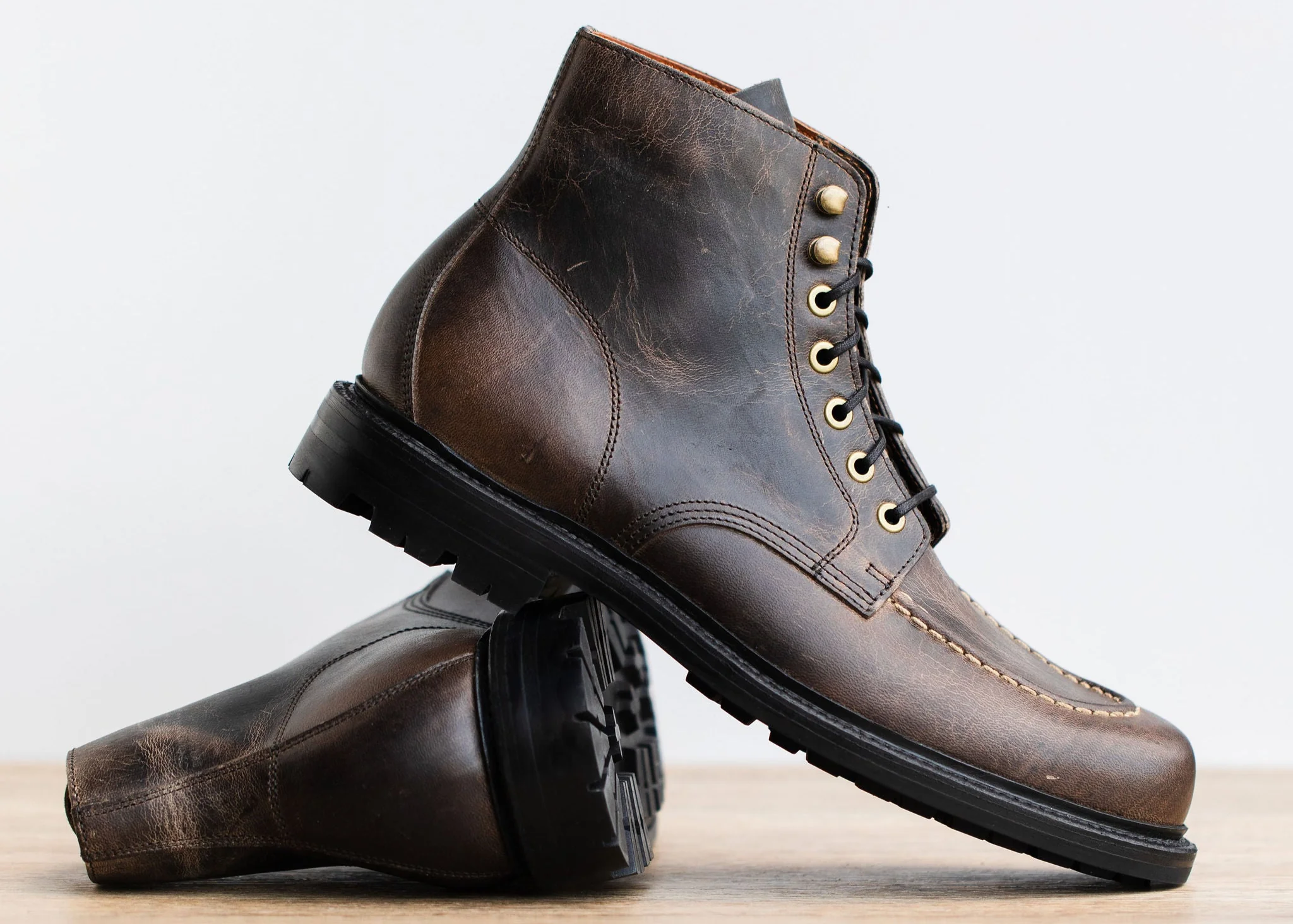 Brass Boot Black Waxed Deer - Image 5