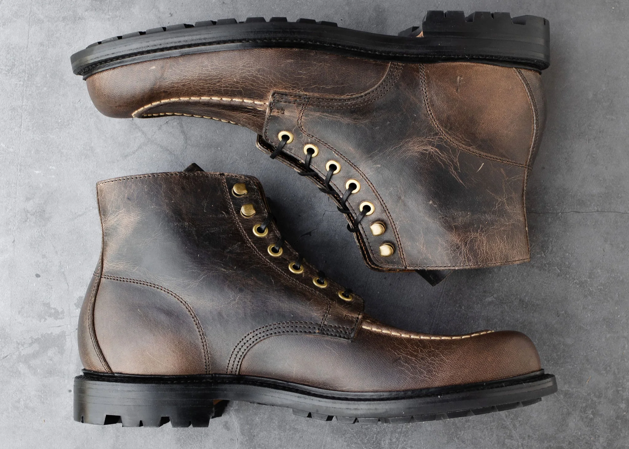 Brass Boot Black Waxed Deer - Image 6