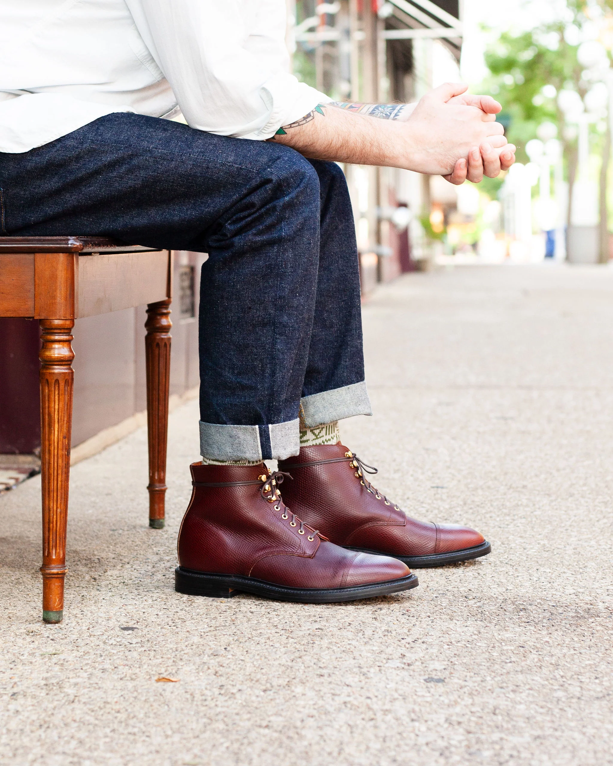 Cap Toe Boot Tan Pioneer Reindeer - Image 8