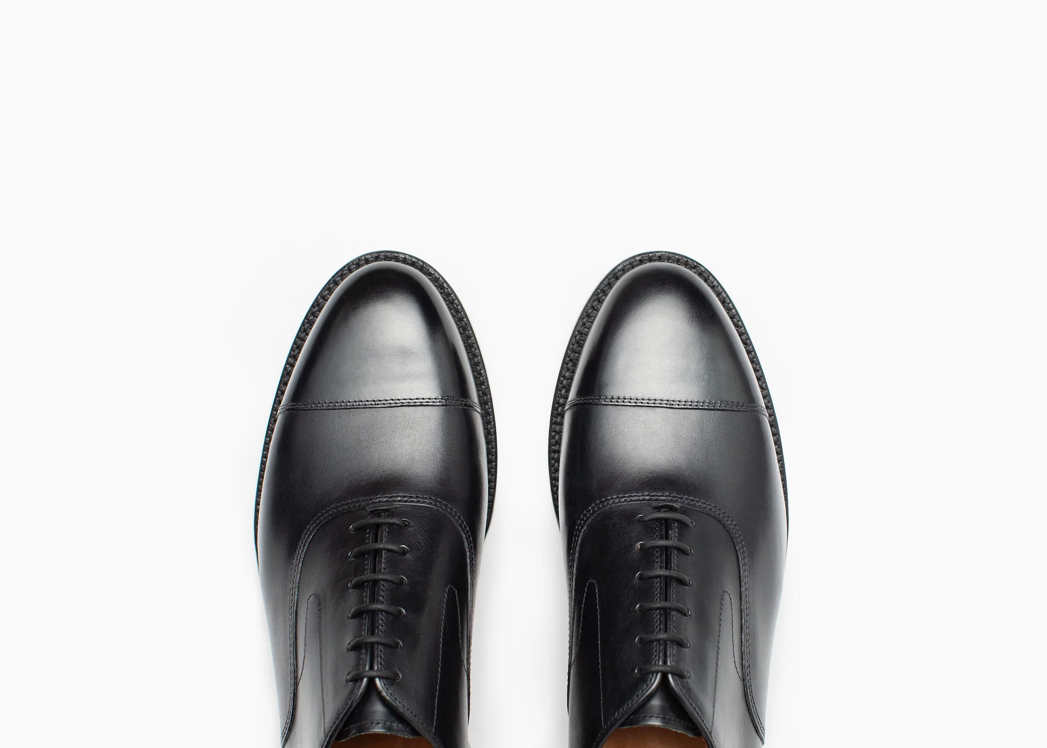 Cap Toe Oxford - Black Calf - Image 4