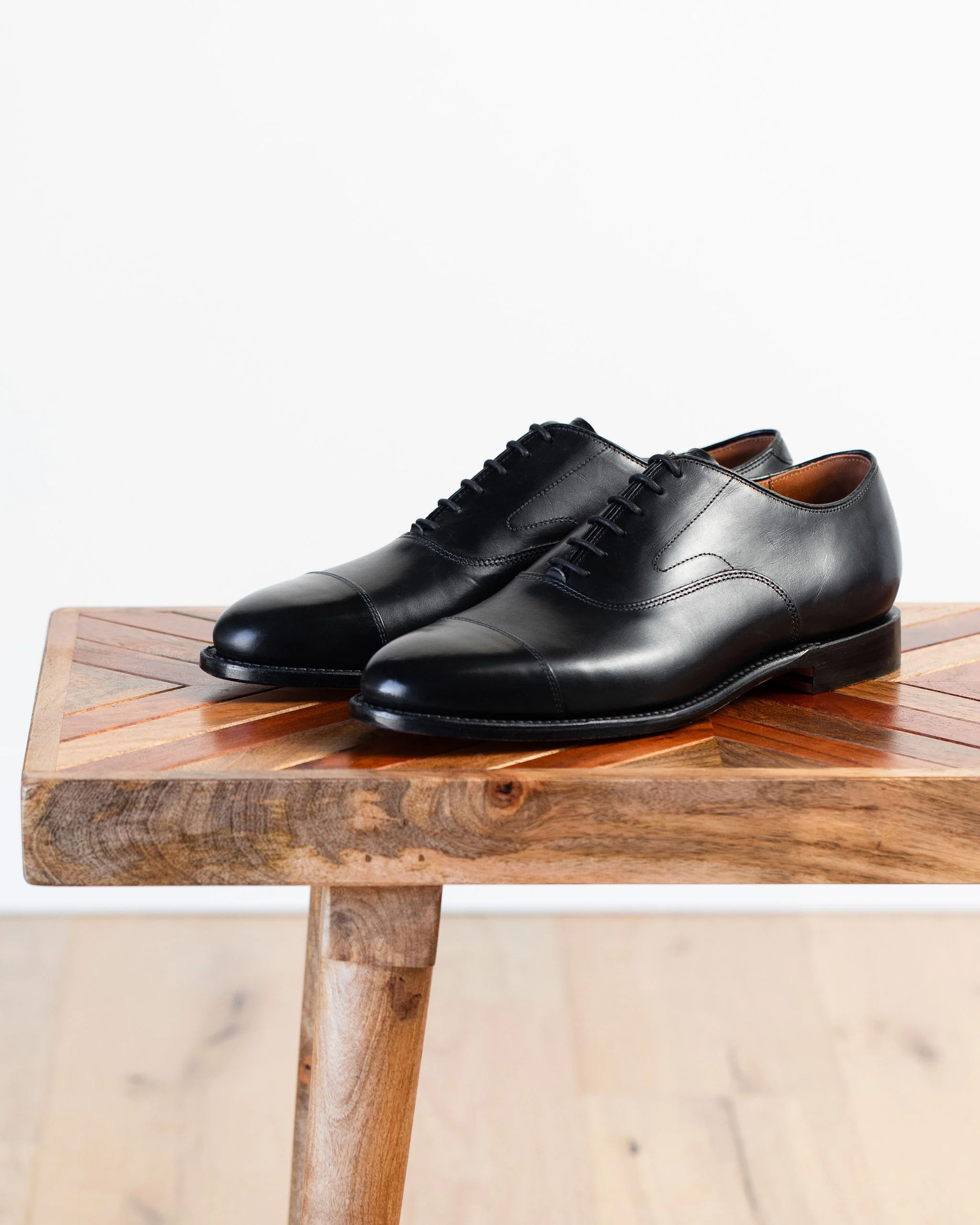 Cap Toe Oxford - Black Calf - Image 6