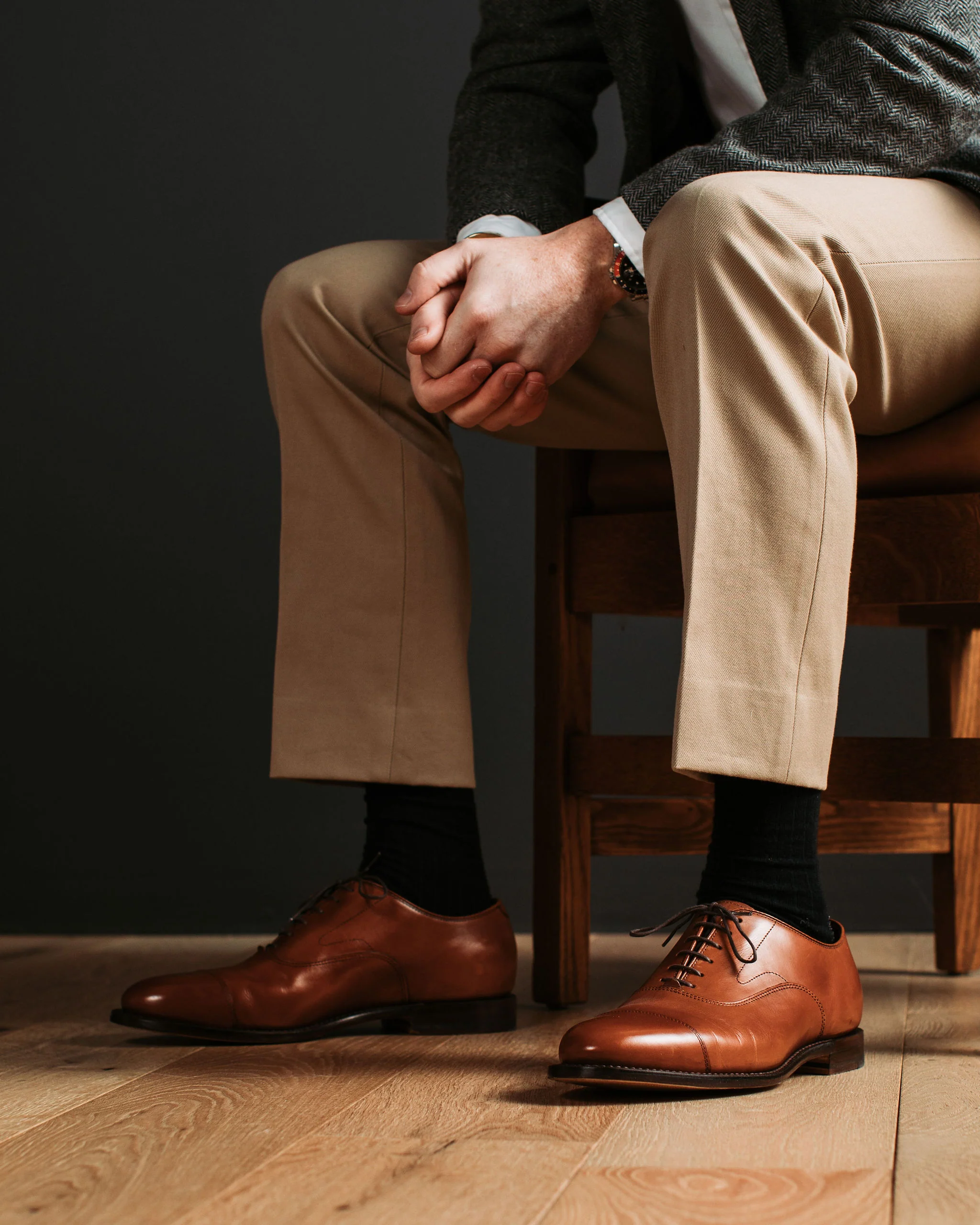 Cap Toe Oxford - Chestnut Calf - Image 7