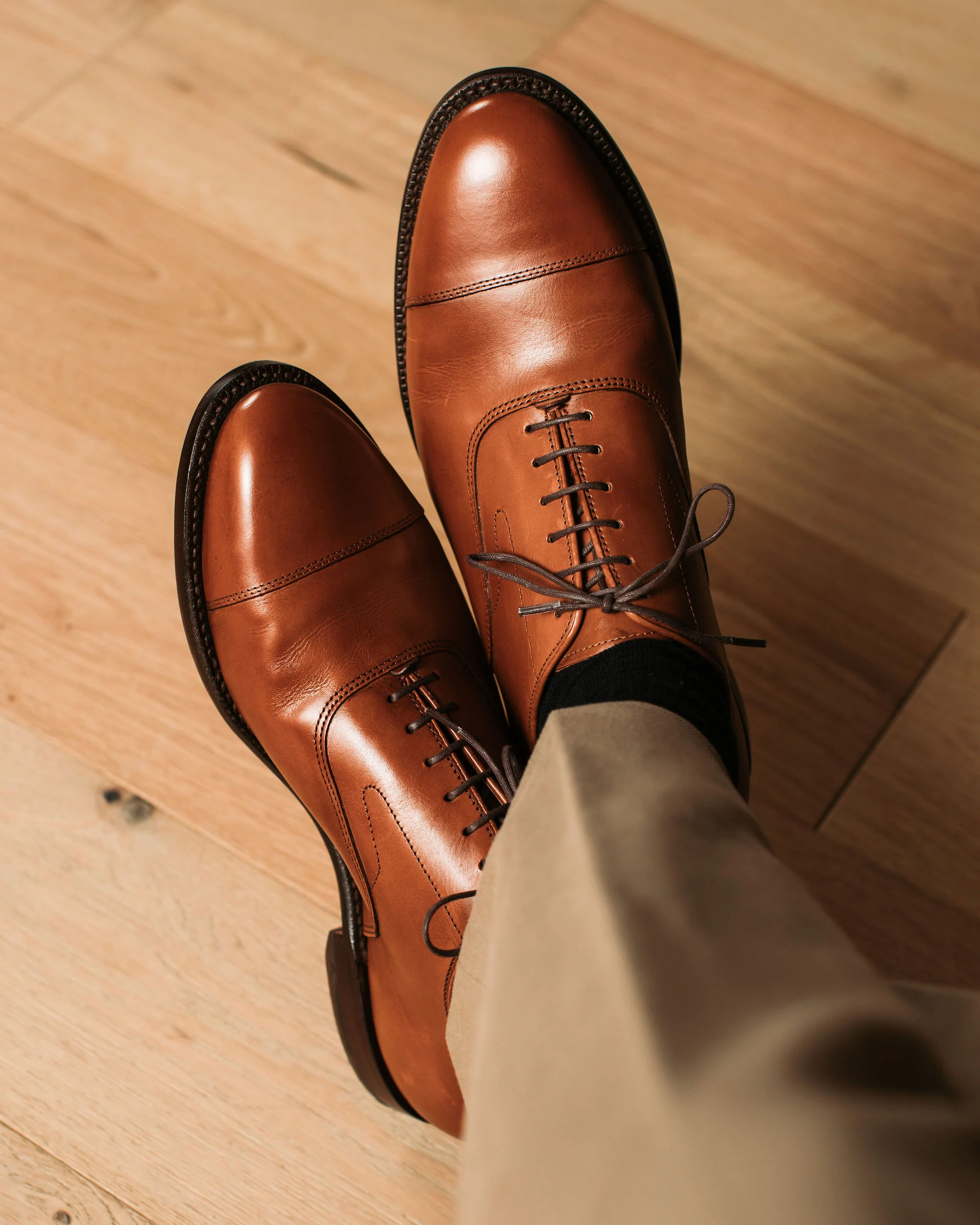 Cap Toe Oxford - Chestnut Calf - Image 8