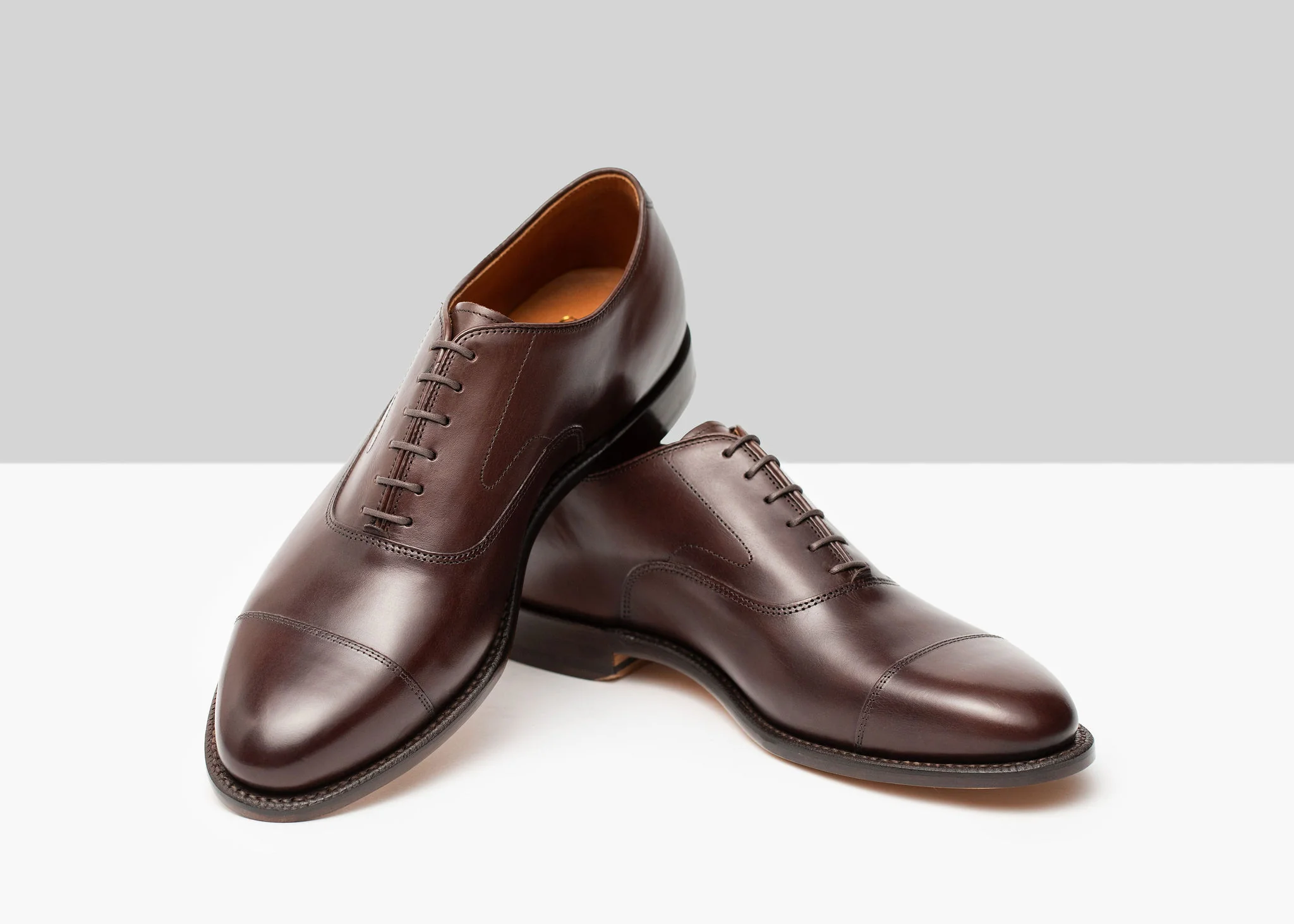Cap Toe Oxford - Tobacco Calf - Image 3