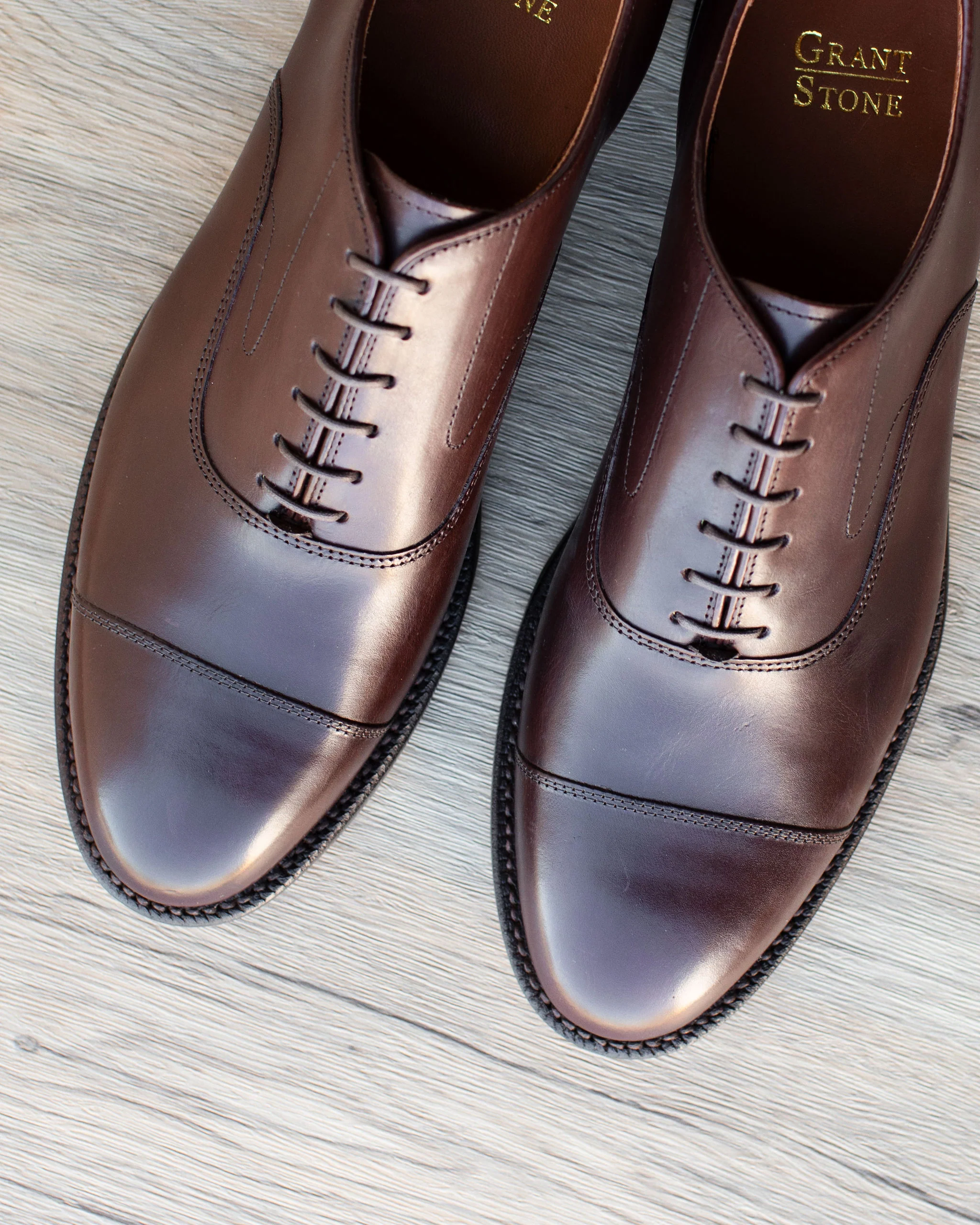 Cap Toe Oxford - Tobacco Calf - Image 5