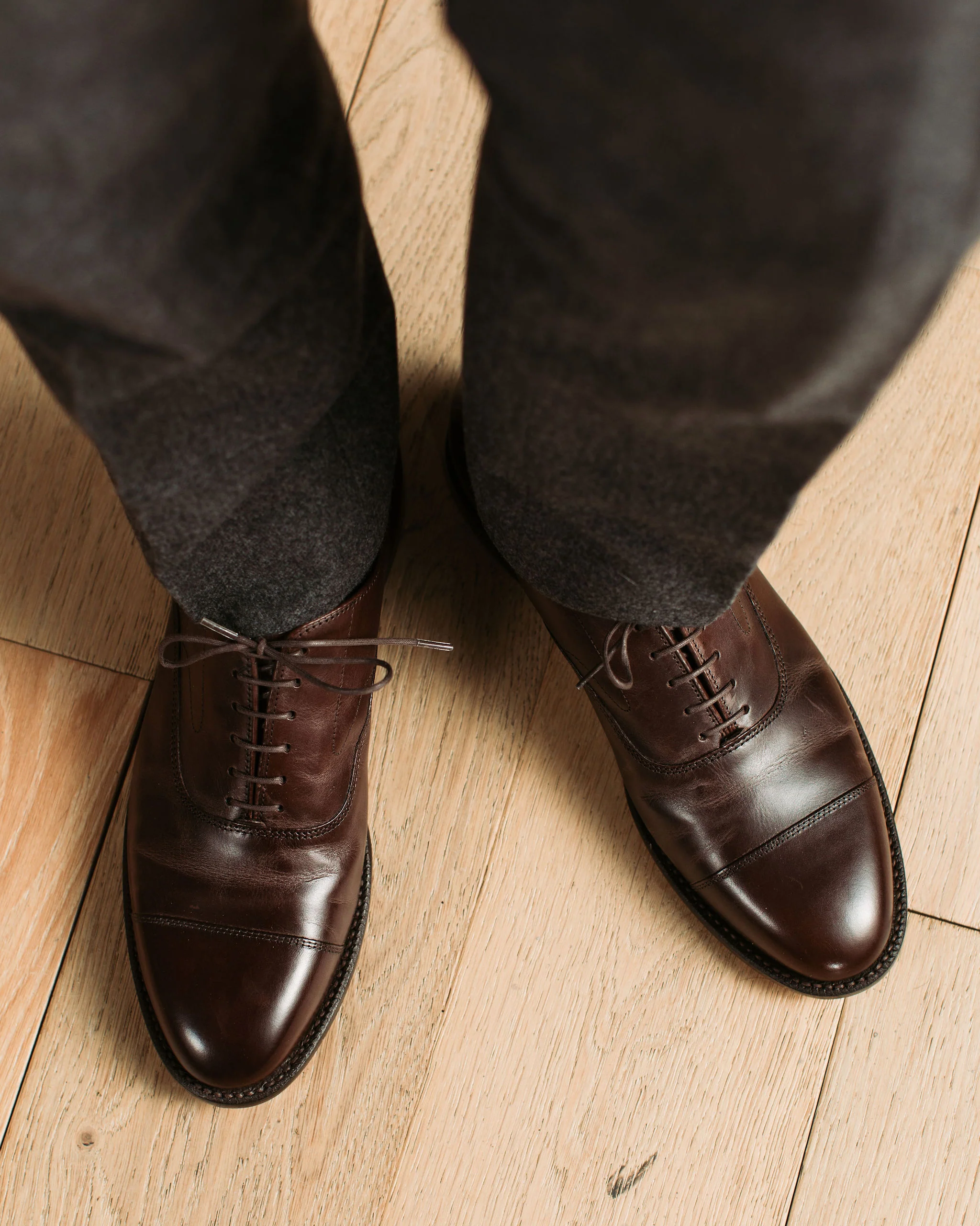 Cap Toe Oxford - Tobacco Calf - Image 7