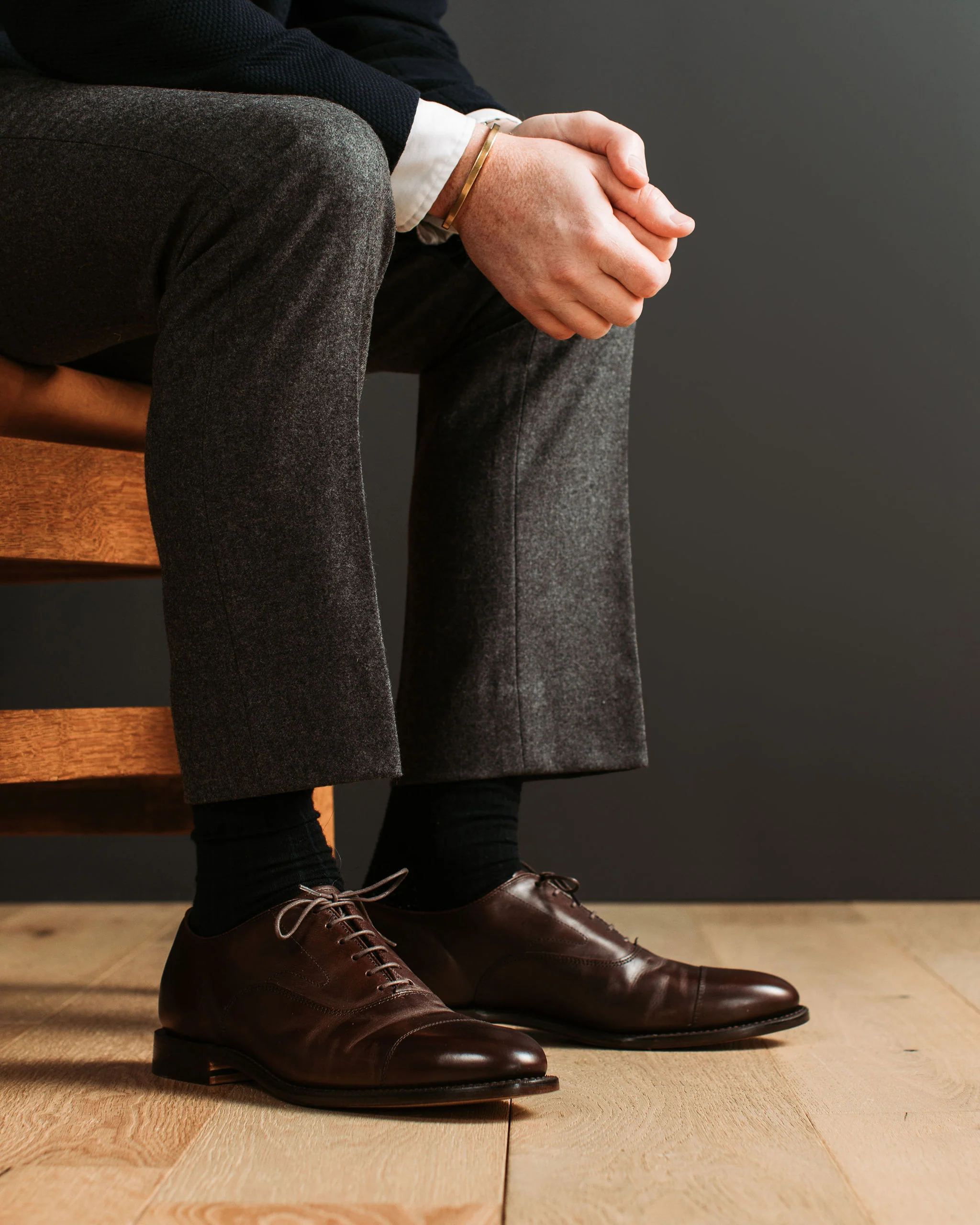 Cap Toe Oxford - Tobacco Calf - Image 8