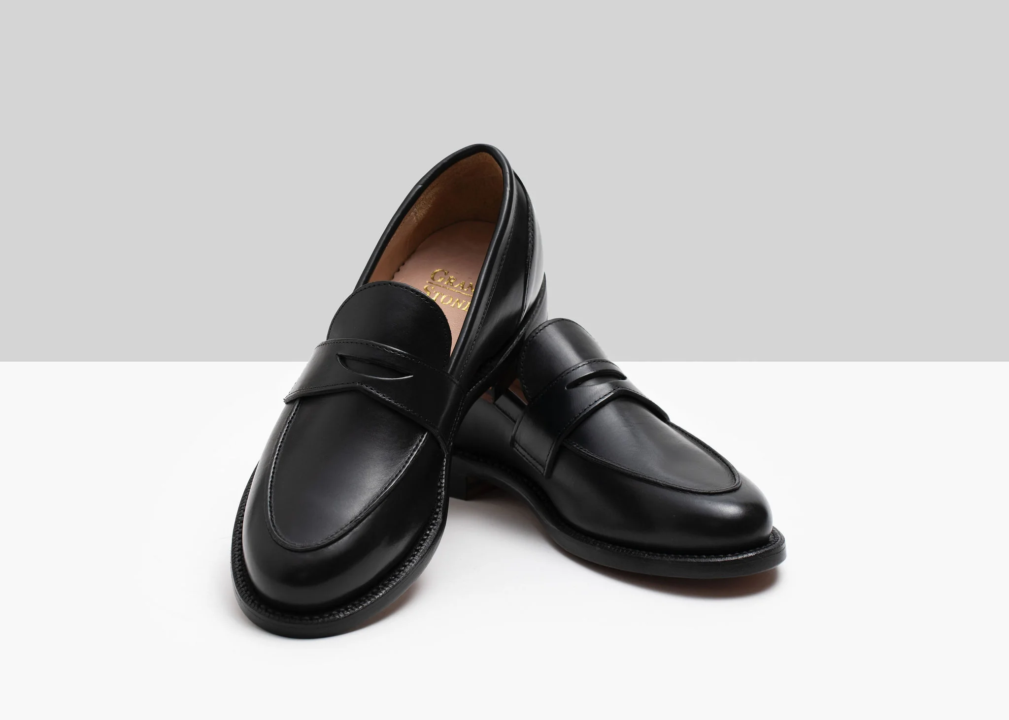 Clara Penny Loafer Black Calf - Image 3