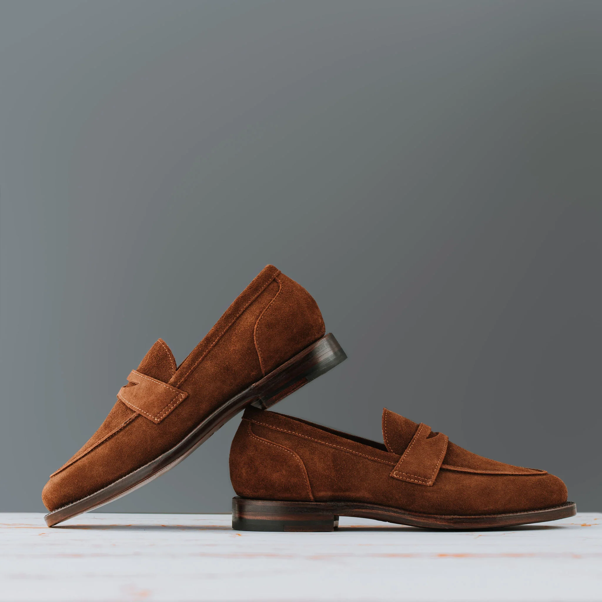 Clara Penny Loafer Bourbon Suede - Image 5