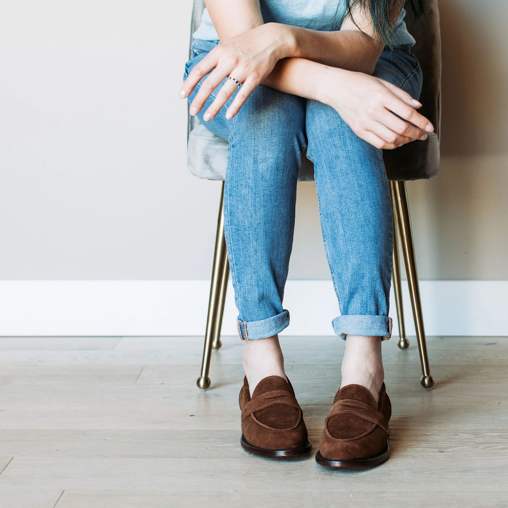 Clara Penny Loafer Bourbon Suede - Image 7