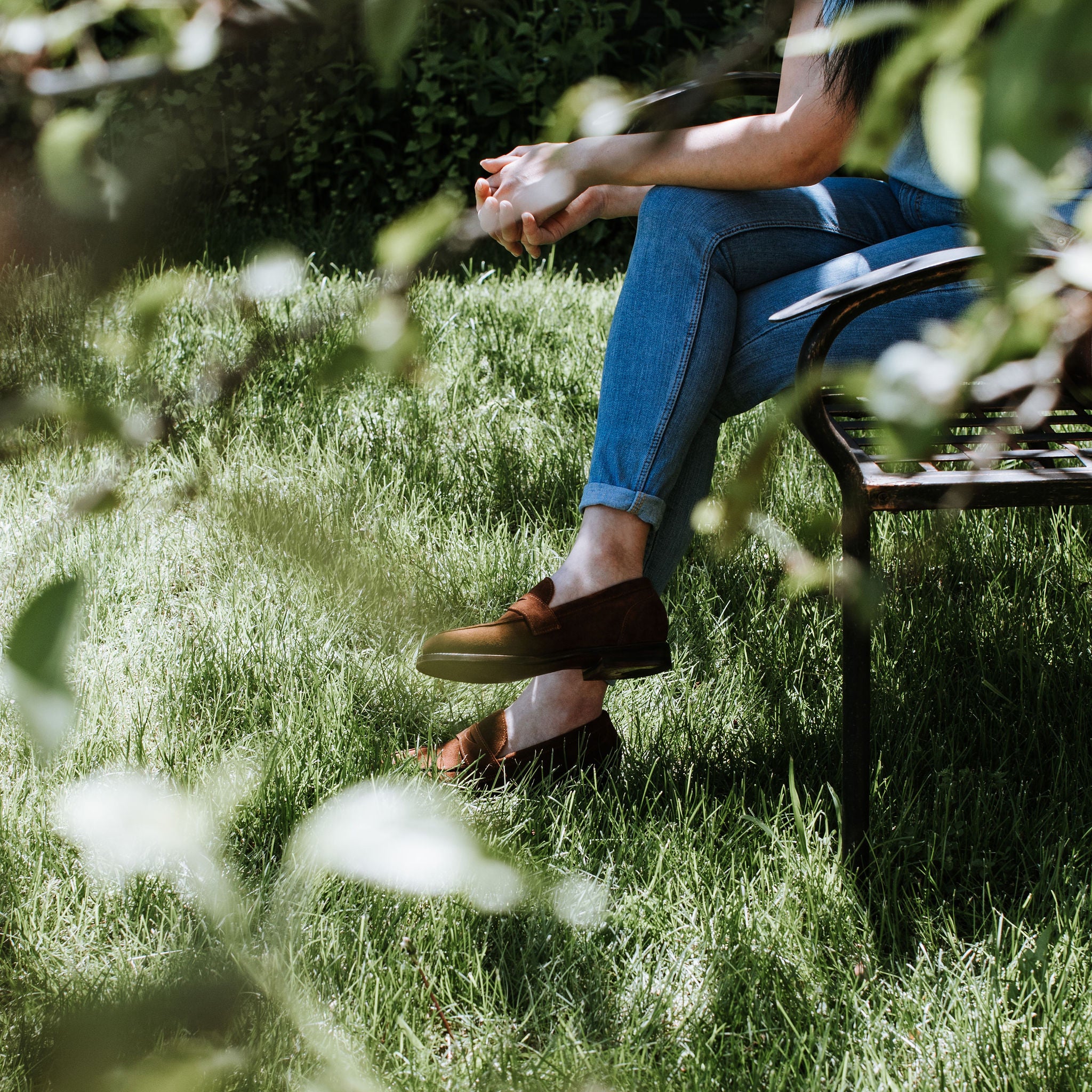 Clara Penny Loafer Bourbon Suede - Image 8