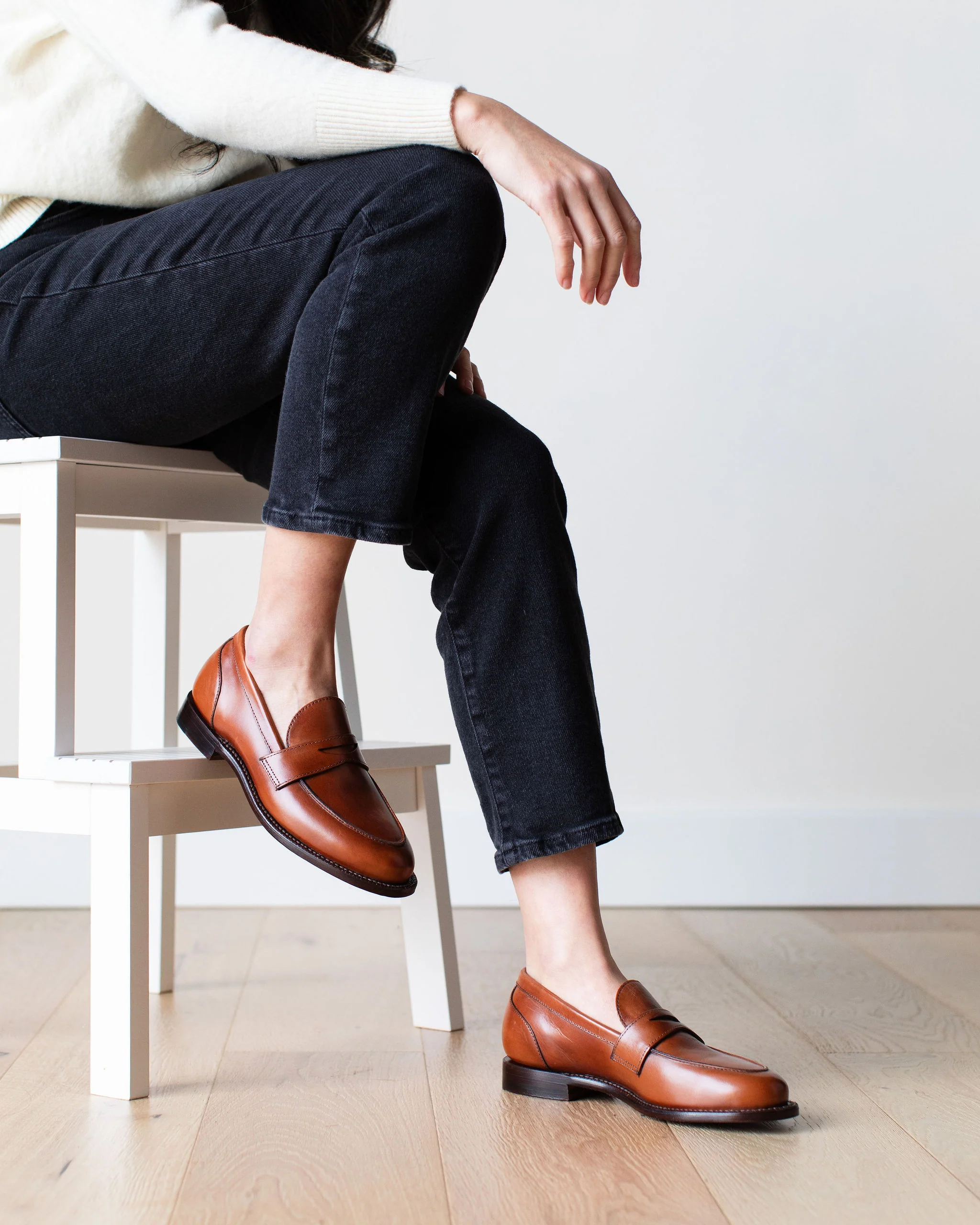 Clara Penny Loafer Chestnut Calf - Image 7