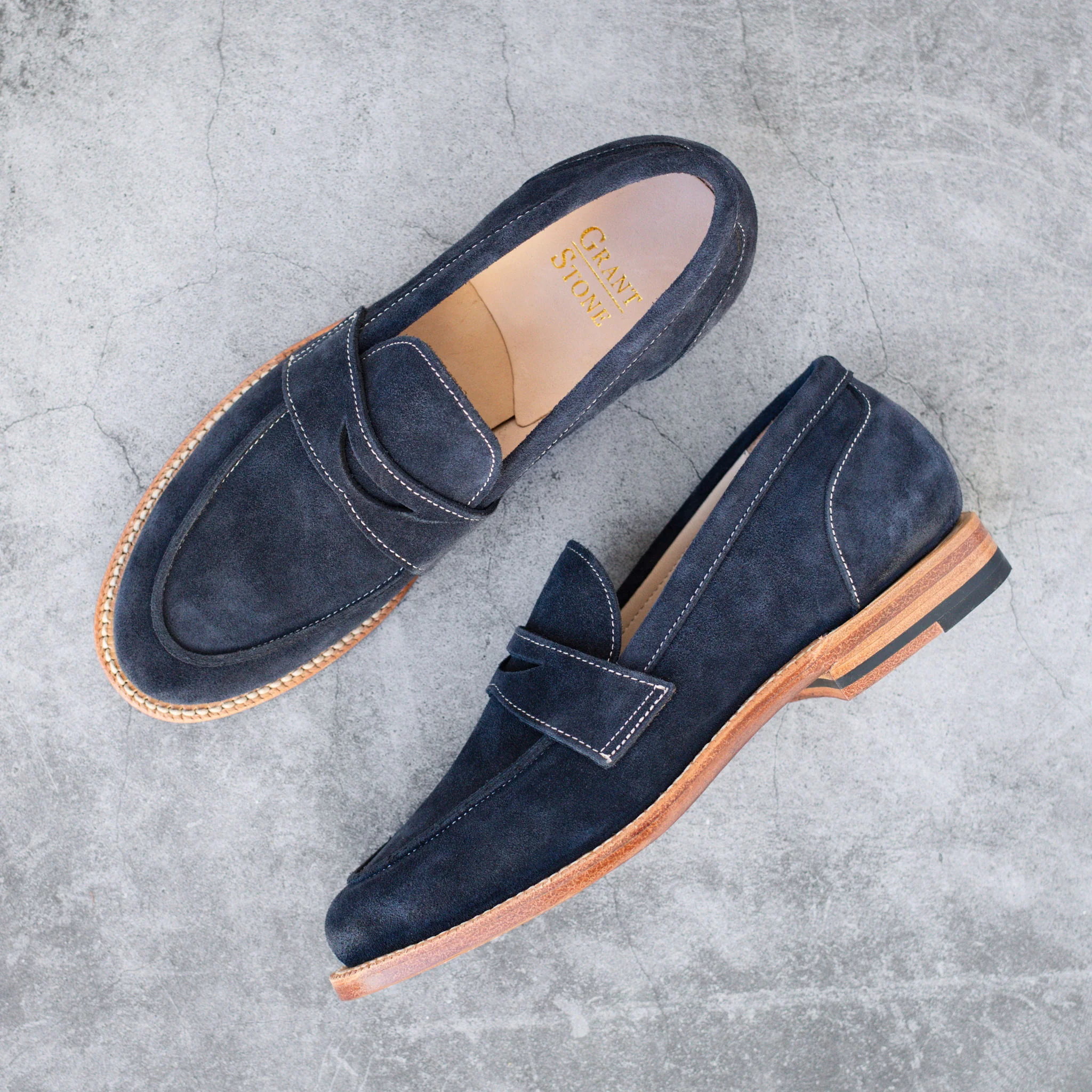 Clara Penny Loafer Midnight Suede - Image 5