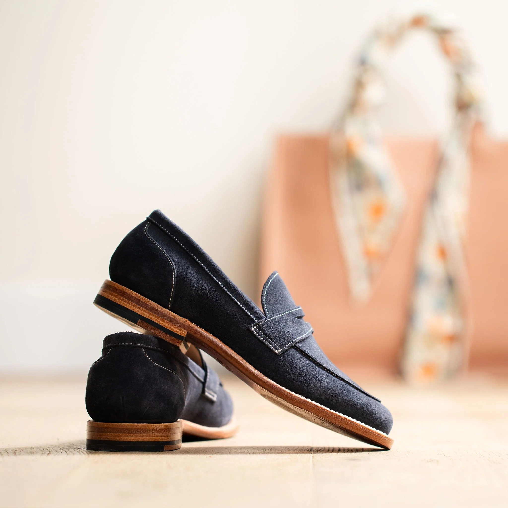 Clara Penny Loafer Midnight Suede - Image 6