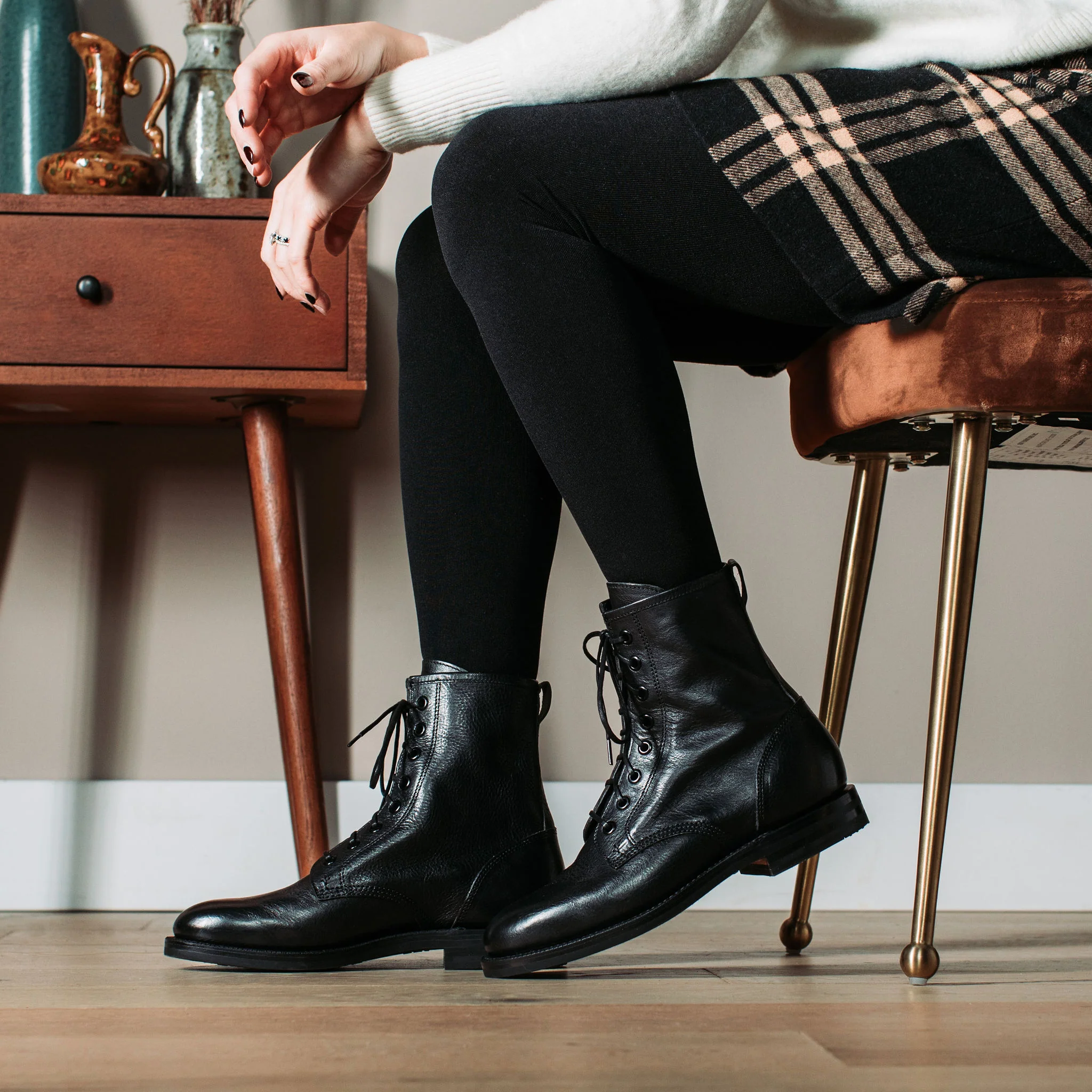 Combat Boot Nero Nappa - Image 6