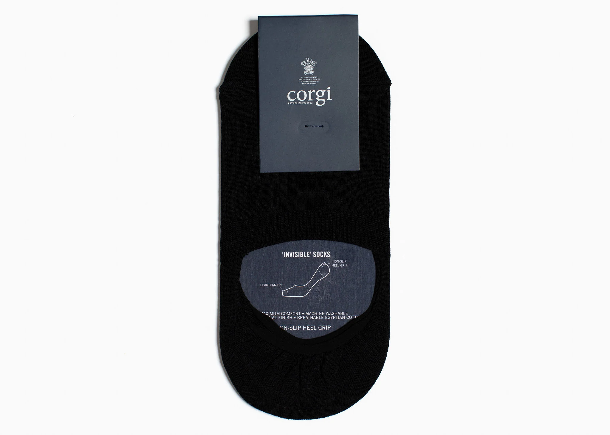 Corgi x Grant Stone Cotton No Show Sock - Image 2