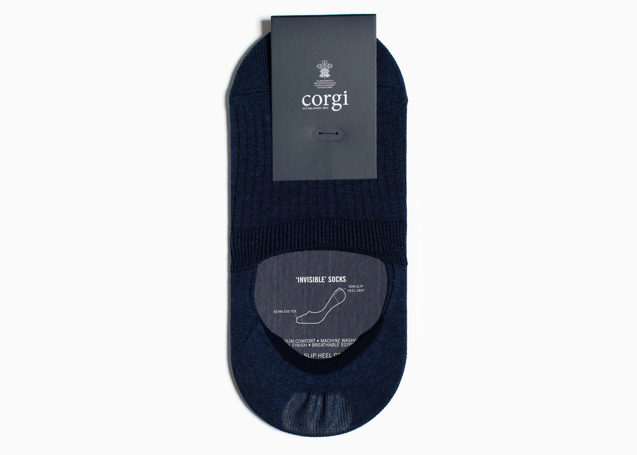Corgi x Grant Stone Cotton No Show Sock - Image 3