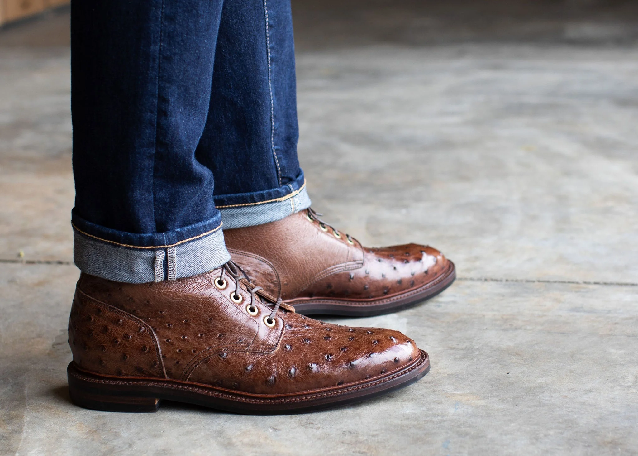 Diesel Boot Kango Tobacco Ostrich - Image 6