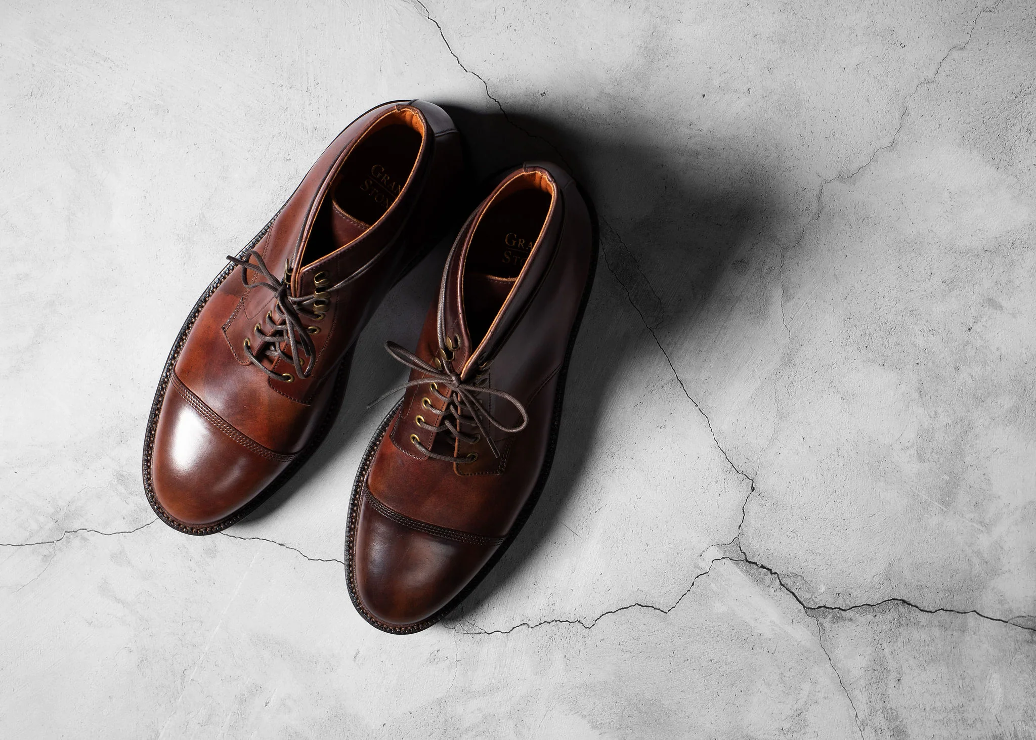 Cap Toe Boot Marbled Color #8 Shell Cordovan - Image 3