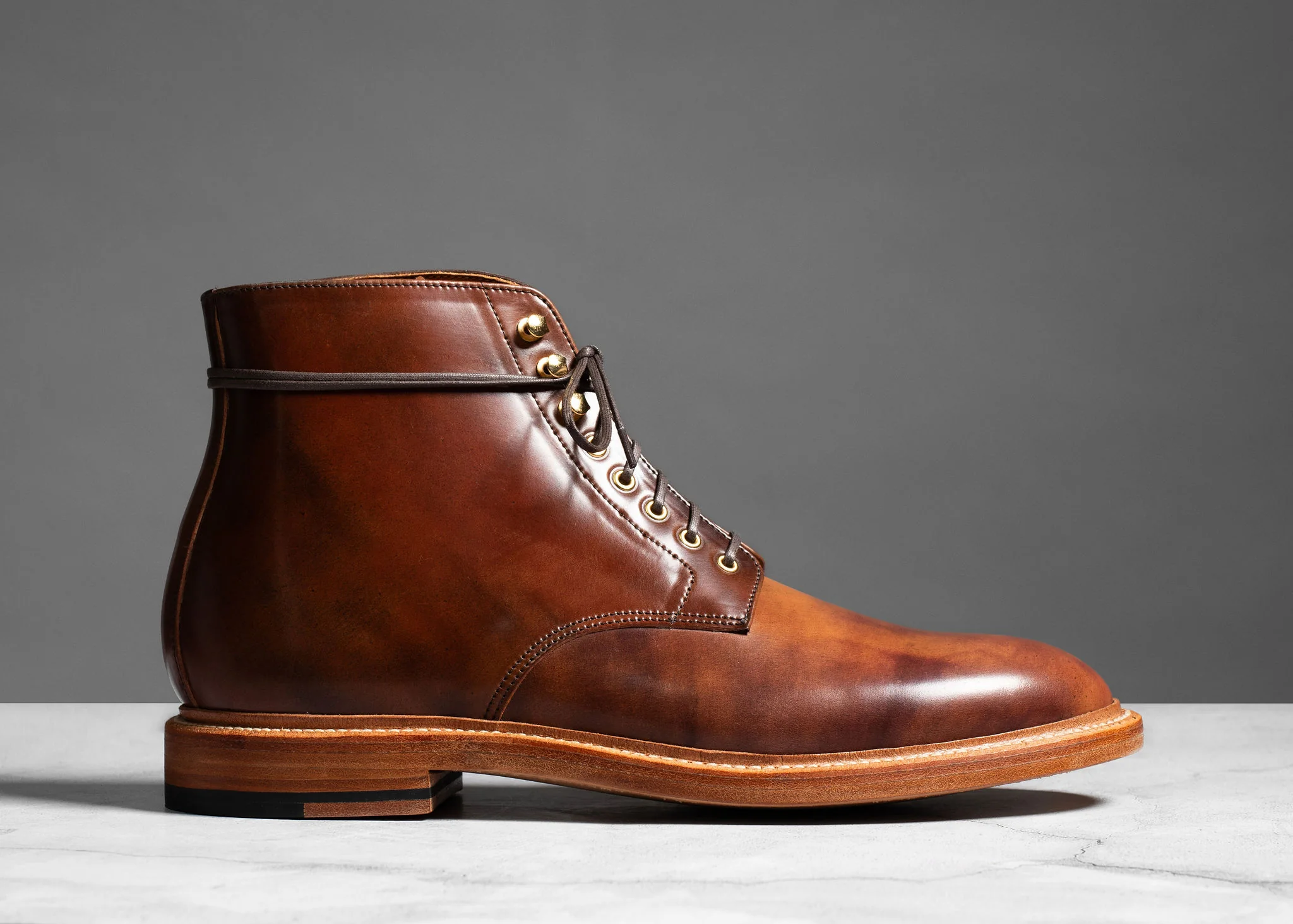 Edward Boot Marbled Color #8 Shell Cordovan