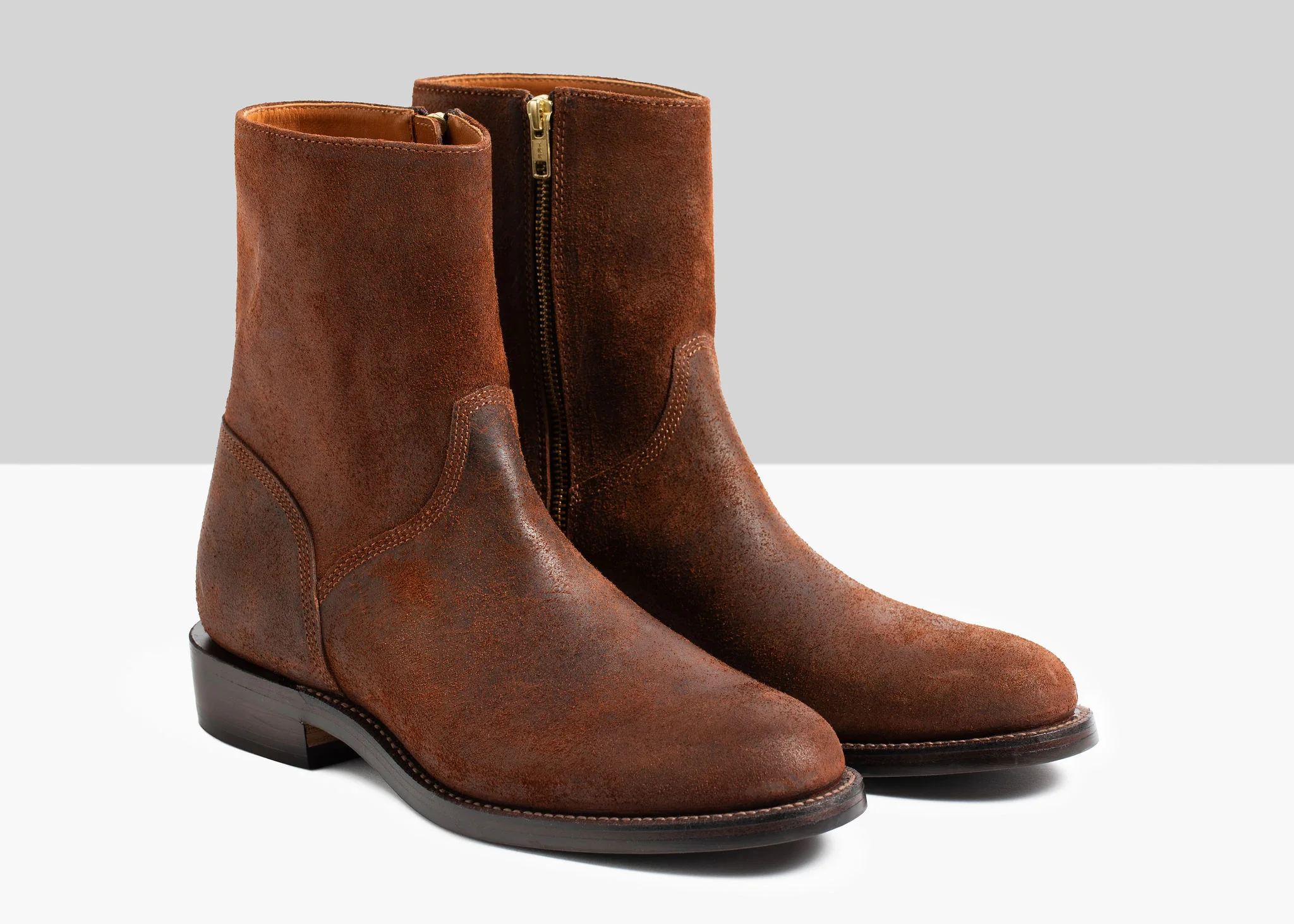 Elias Side-Zip Dark Oak Roughout - Image 4
