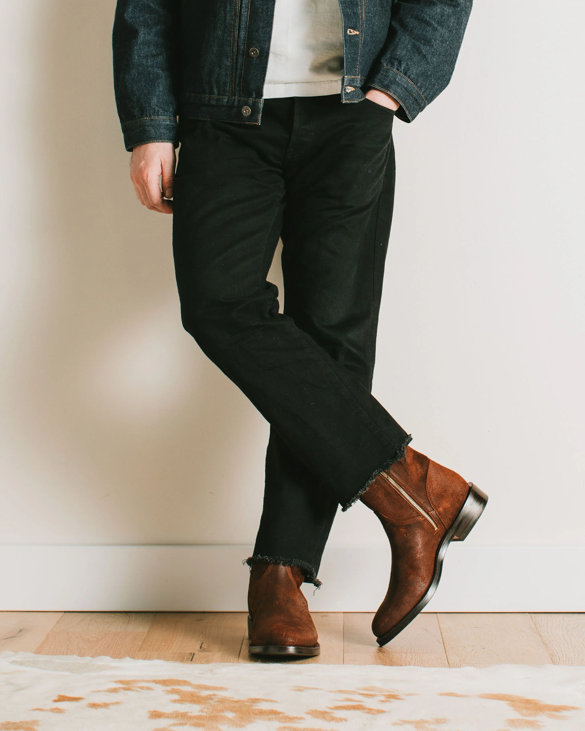 Elias Side-Zip Dark Oak Roughout - Image 8