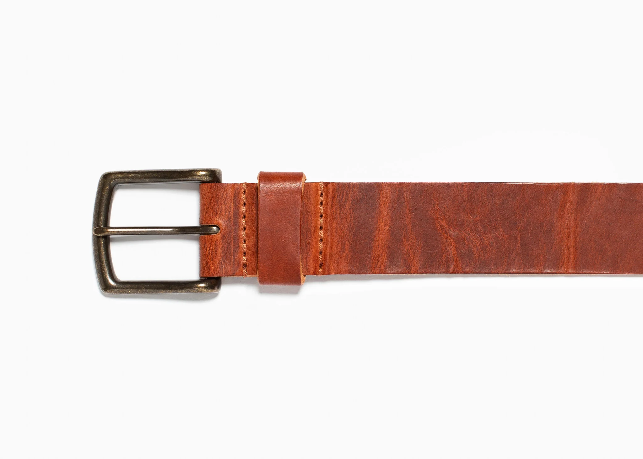 English Tan Dublin Leather Belt - Image 4