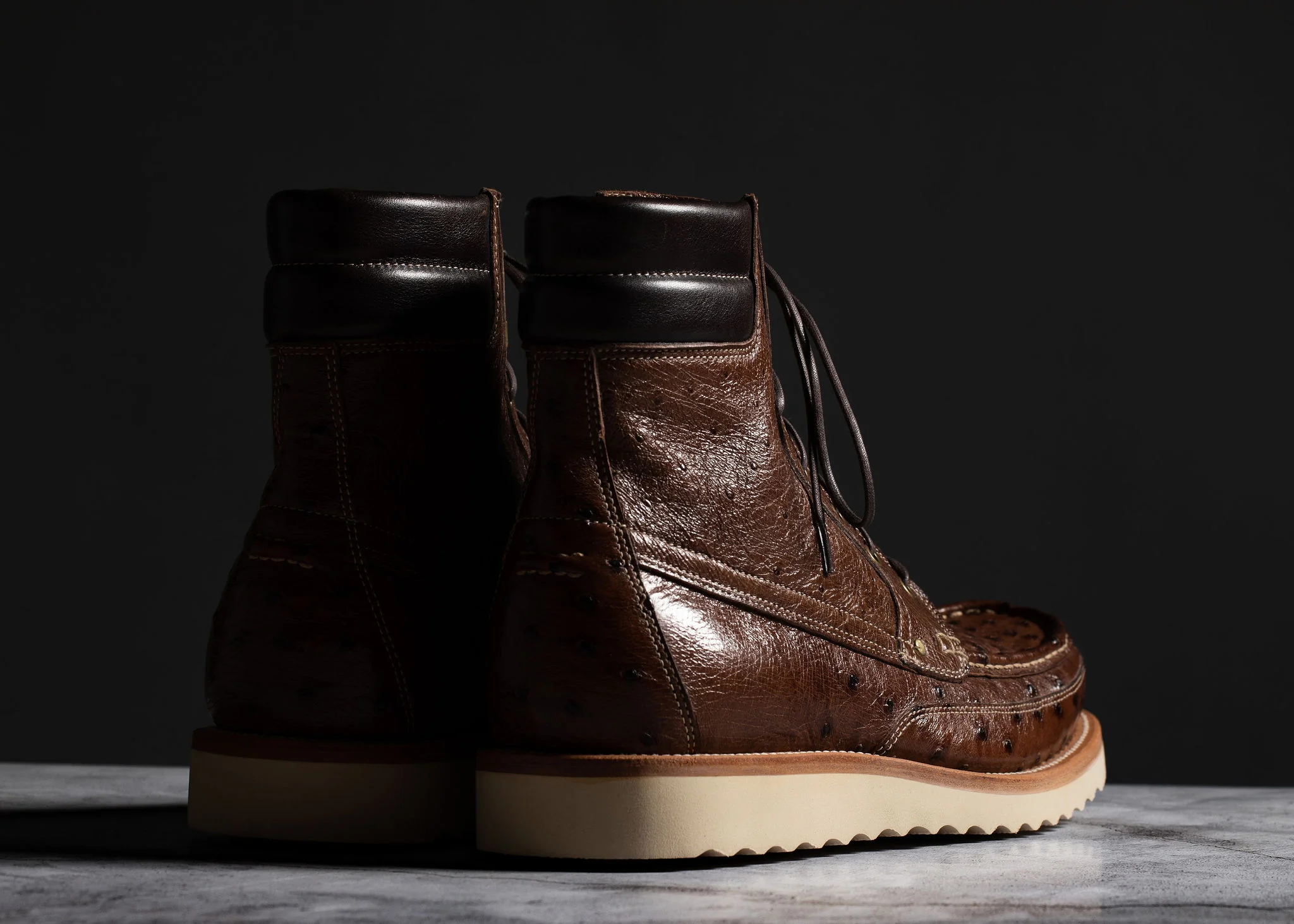 Field Boot Kango Tobacco Ostrich - Image 4