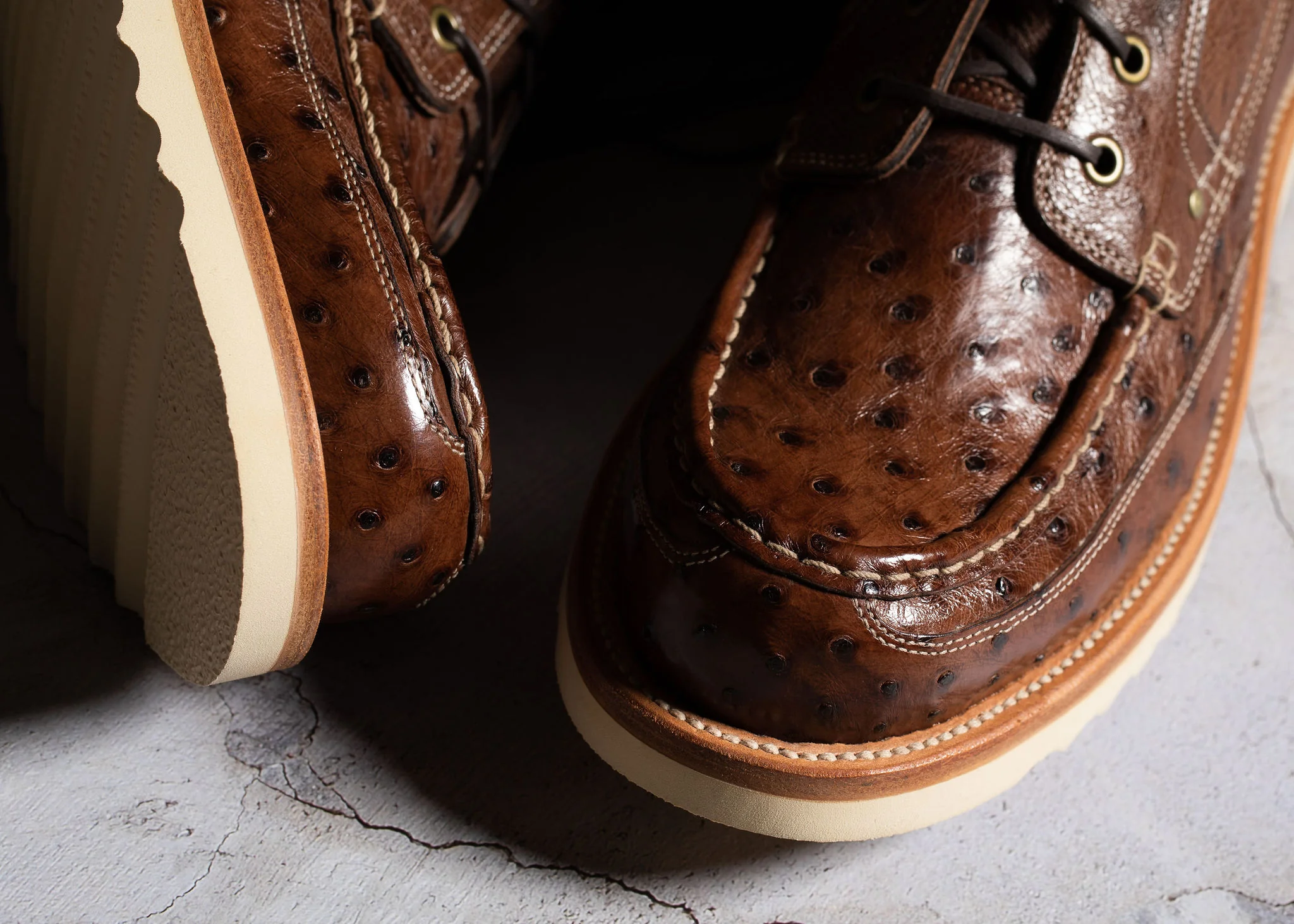 Field Boot Kango Tobacco Ostrich - Image 5