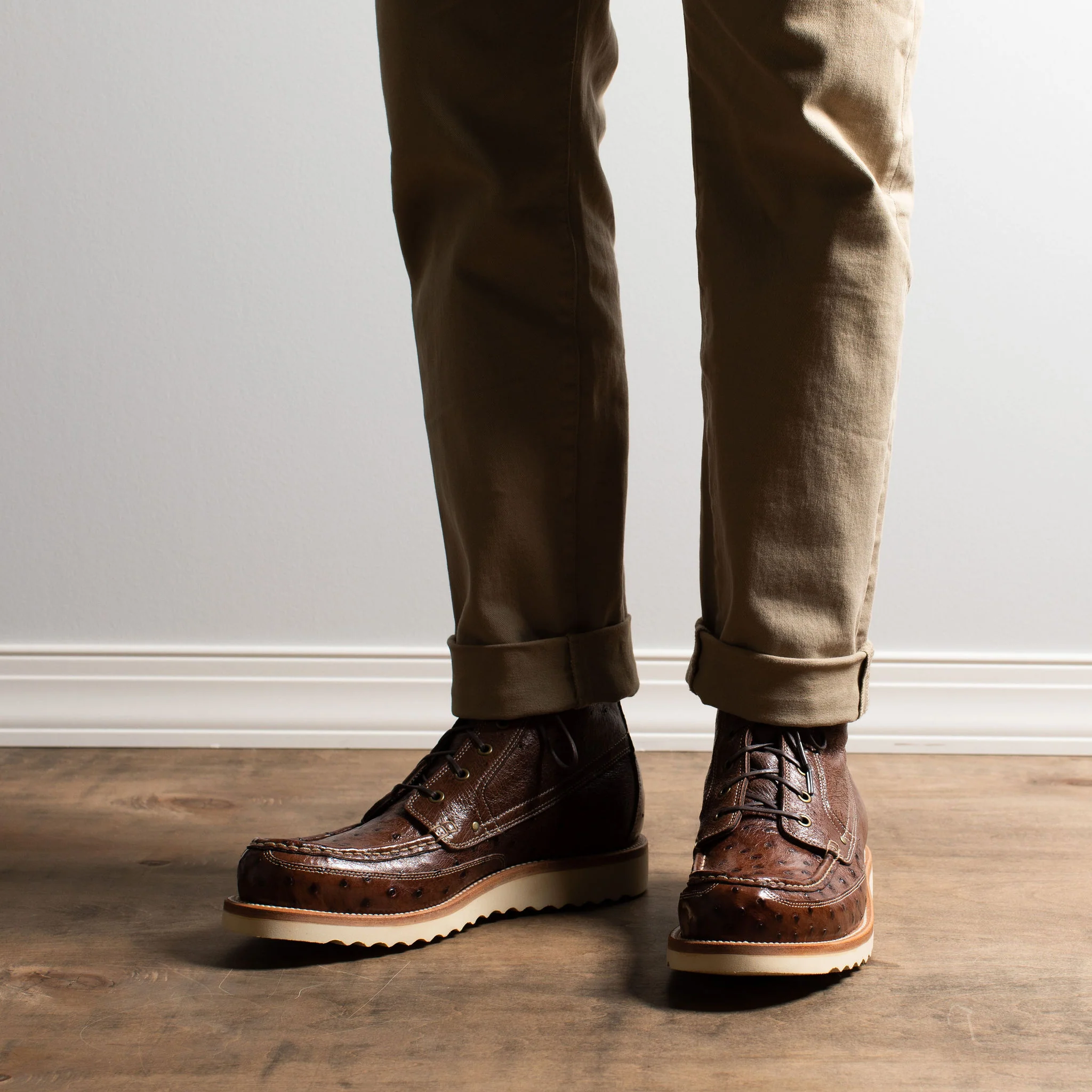 Field Boot Kango Tobacco Ostrich - Image 7