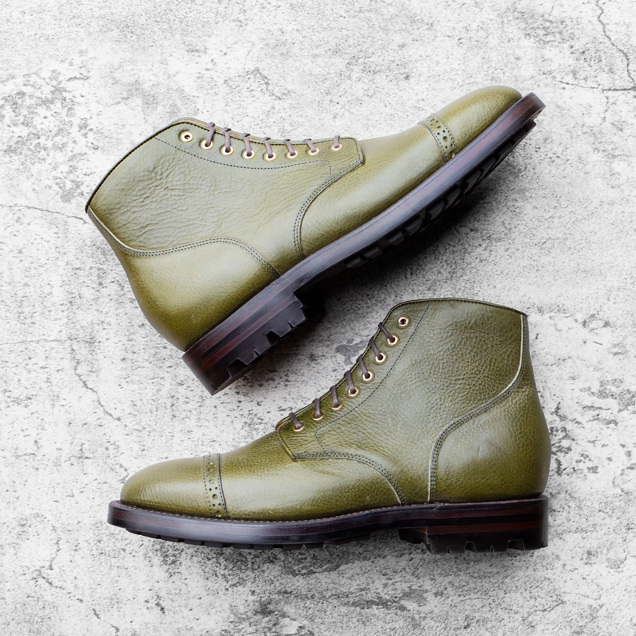 Garrison Boot Olive Minerva Box - Image 5