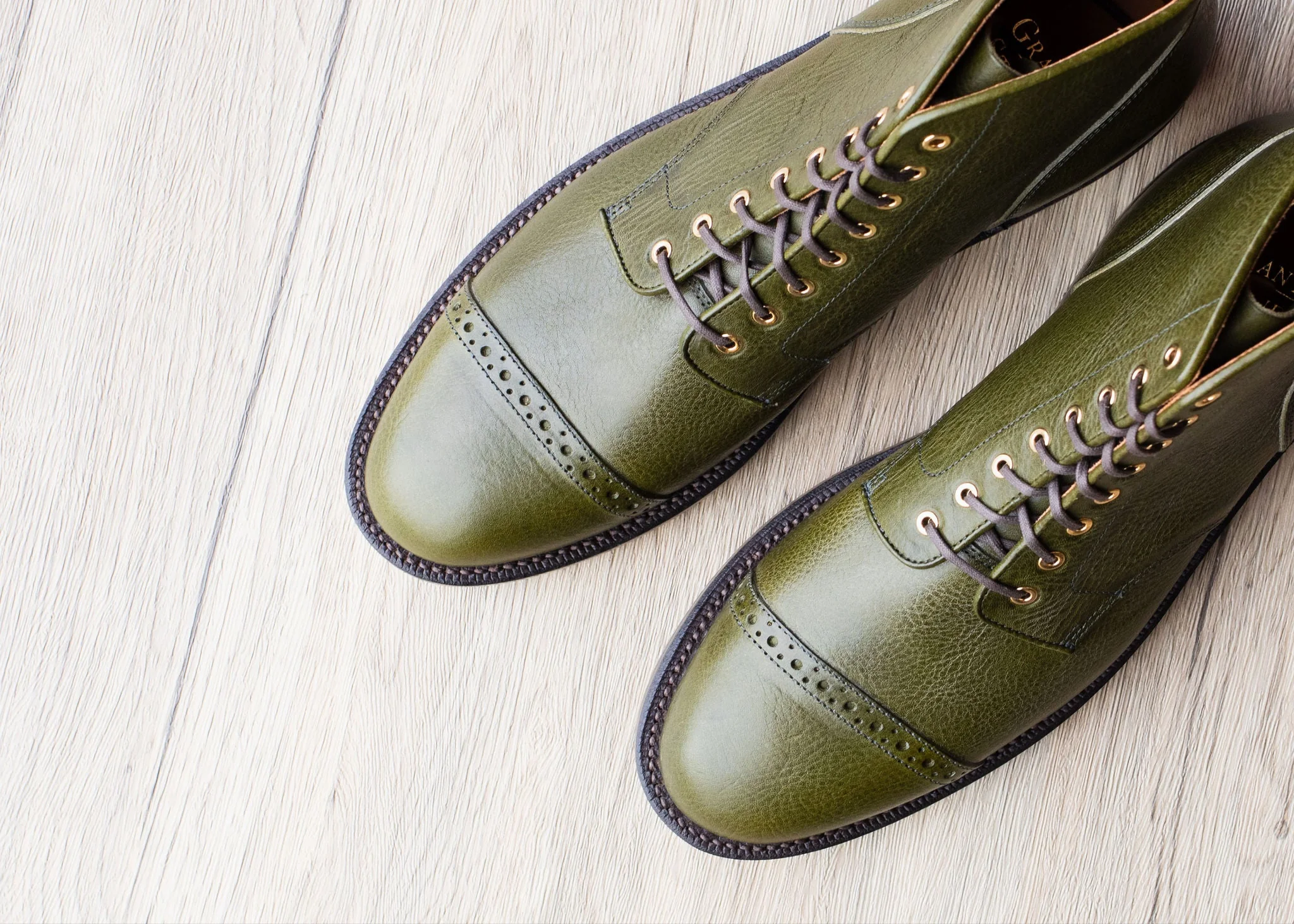 Garrison Boot Olive Minerva Box - Image 6