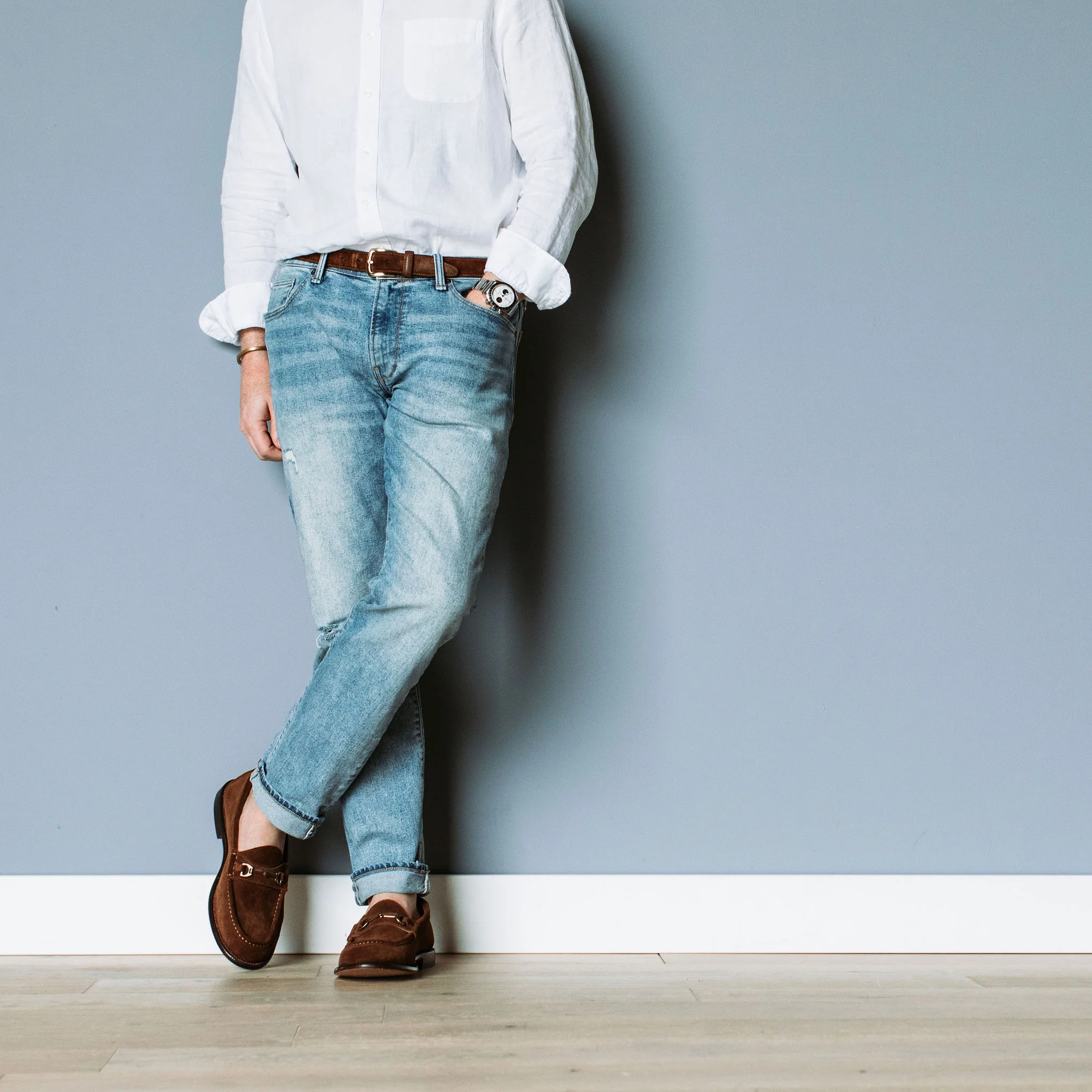 Horsebit Loafer Bourbon Suede - Image 7