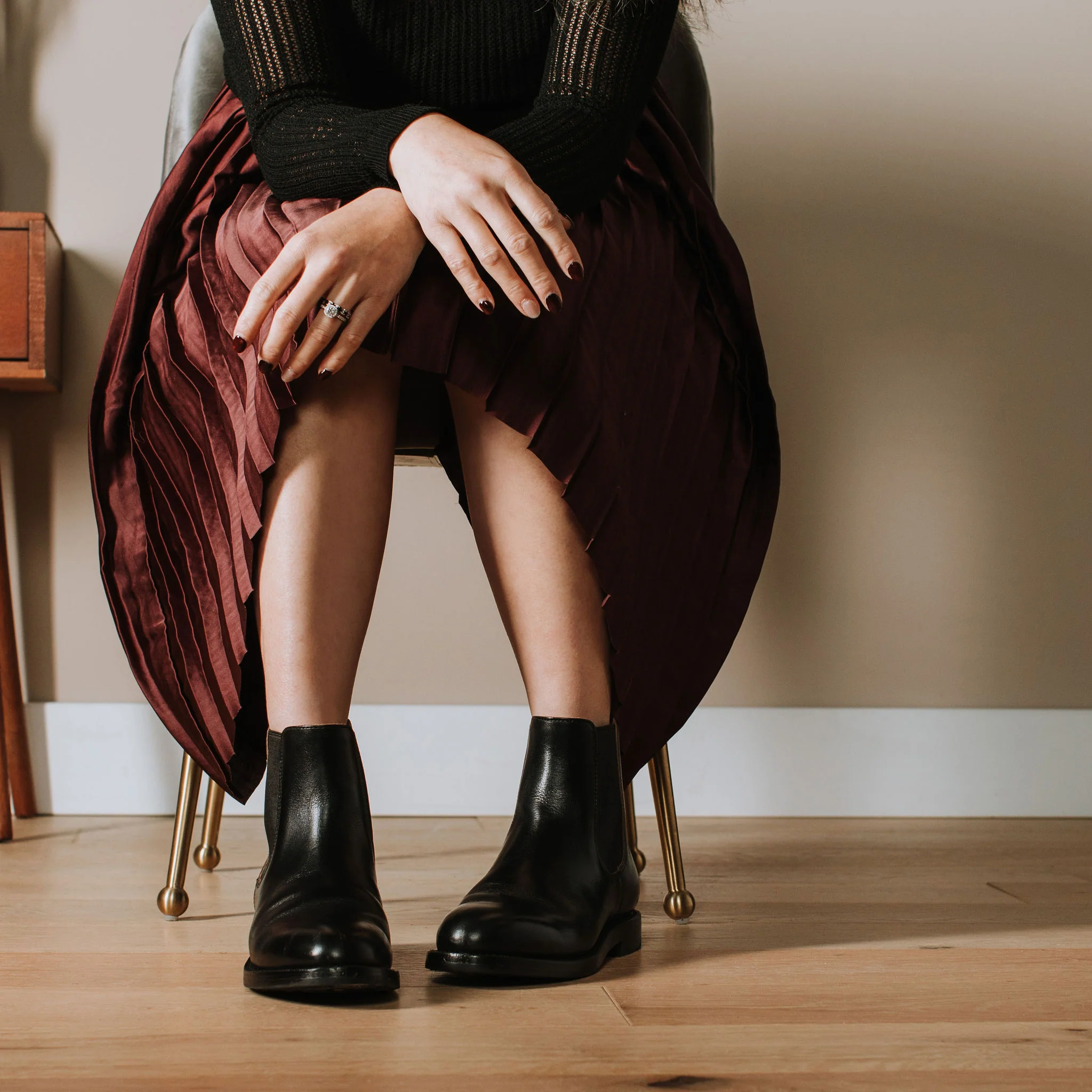 Josephine Chelsea Boot Black Chromexcel - Image 8