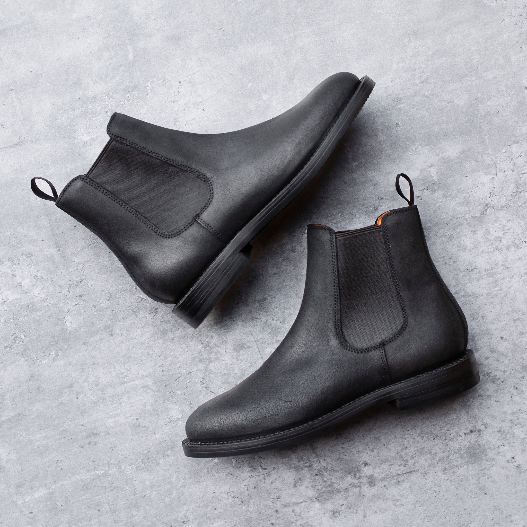 Josephine Chelsea Boot Black Waxed Commander - Image 5