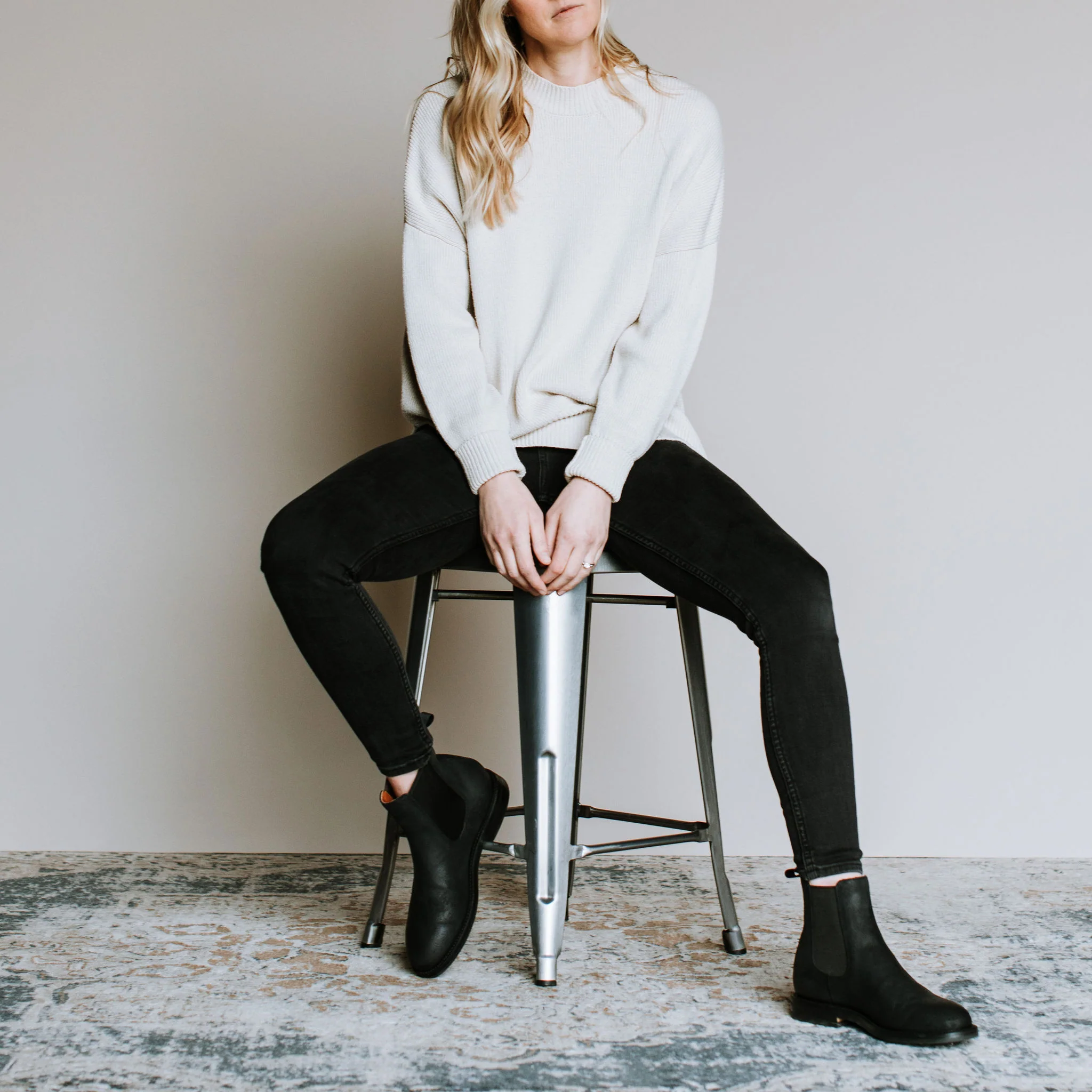 Josephine Chelsea Boot Black Waxed Commander - Image 6