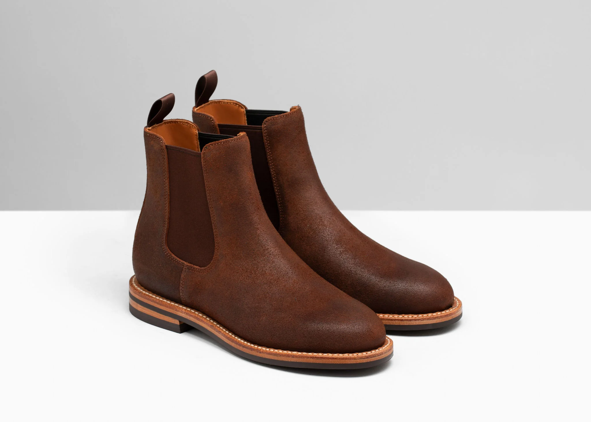 Josephine Chelsea Boot Dark Oak Roughout - Image 4