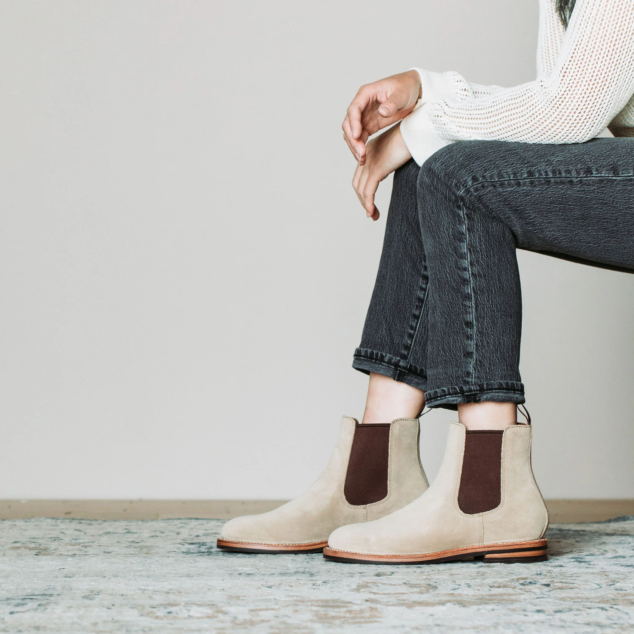 Josephine Chelsea Boot Tan Suede - Image 6