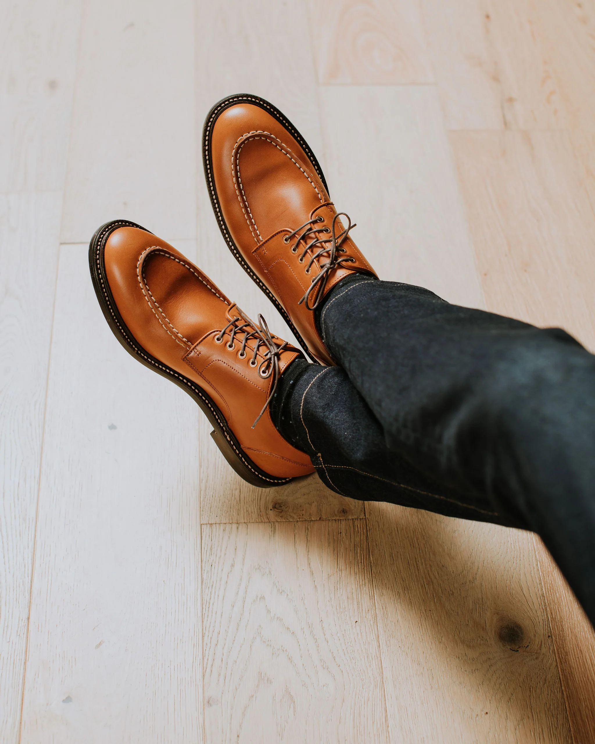 Moc Toe Derby Saddle Tan - Image 7