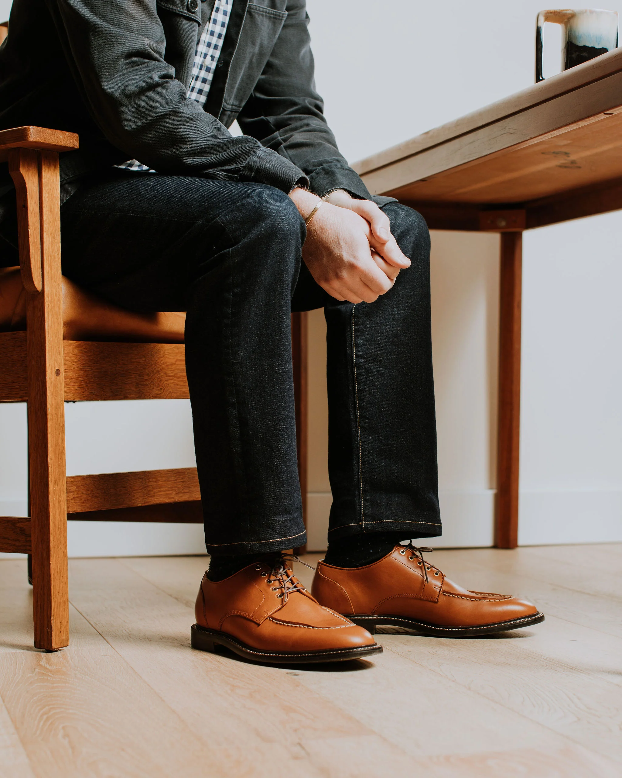 Moc Toe Derby Saddle Tan - Image 8