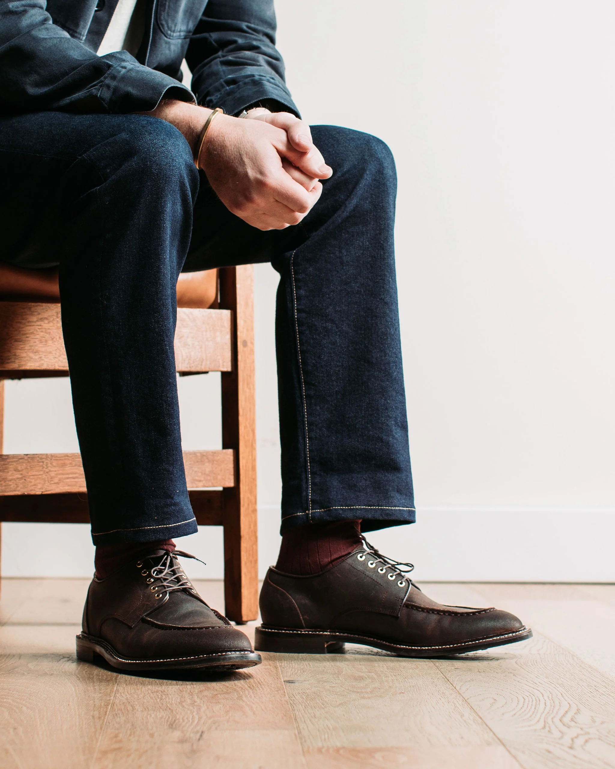 Moc Toe Derby Tobacco Waxed Commander - Image 8