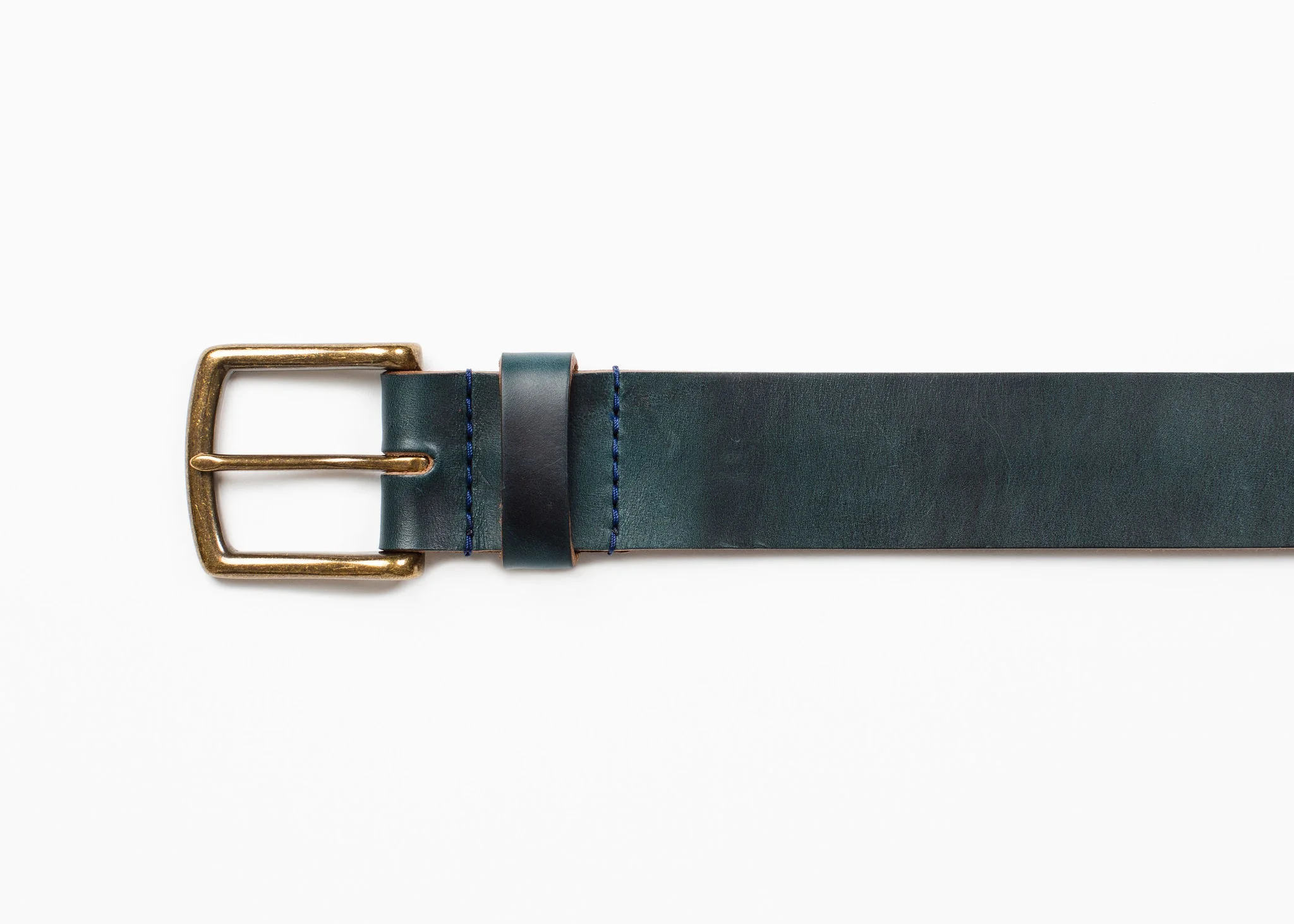 Navy Chromexcel Leather Belt - Image 4