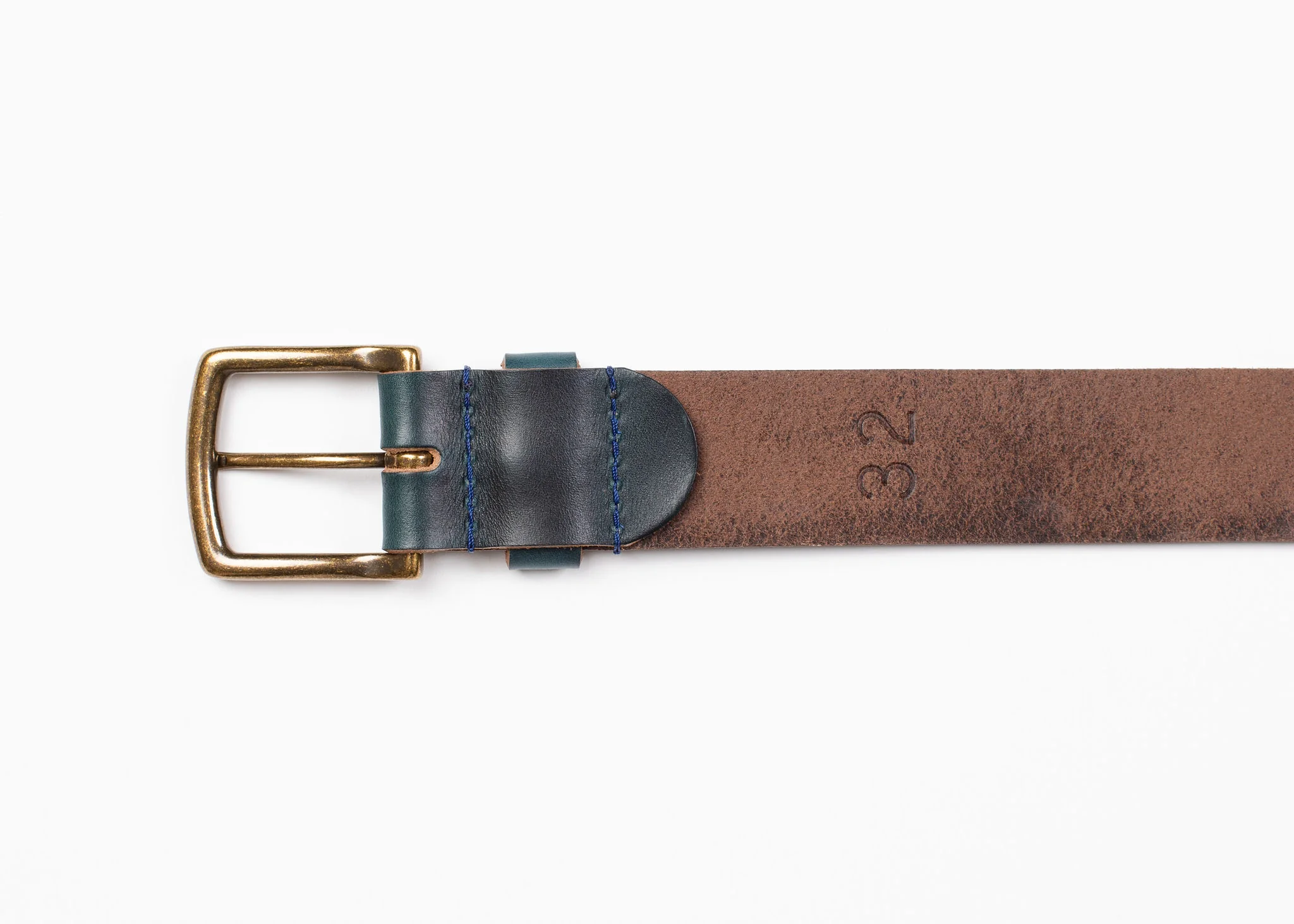 Navy Chromexcel Leather Belt - Image 5