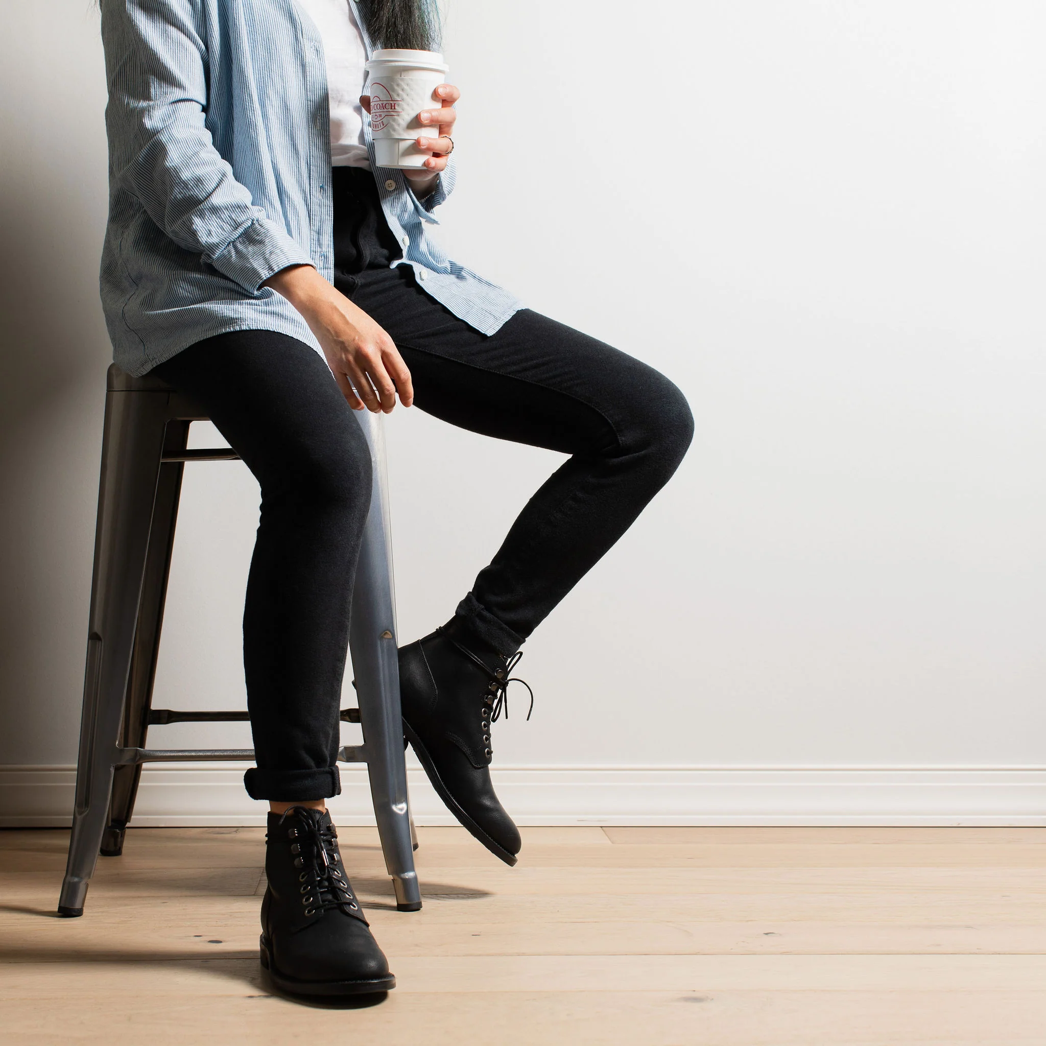 Nora Boot Black Waxed Commander - Image 7