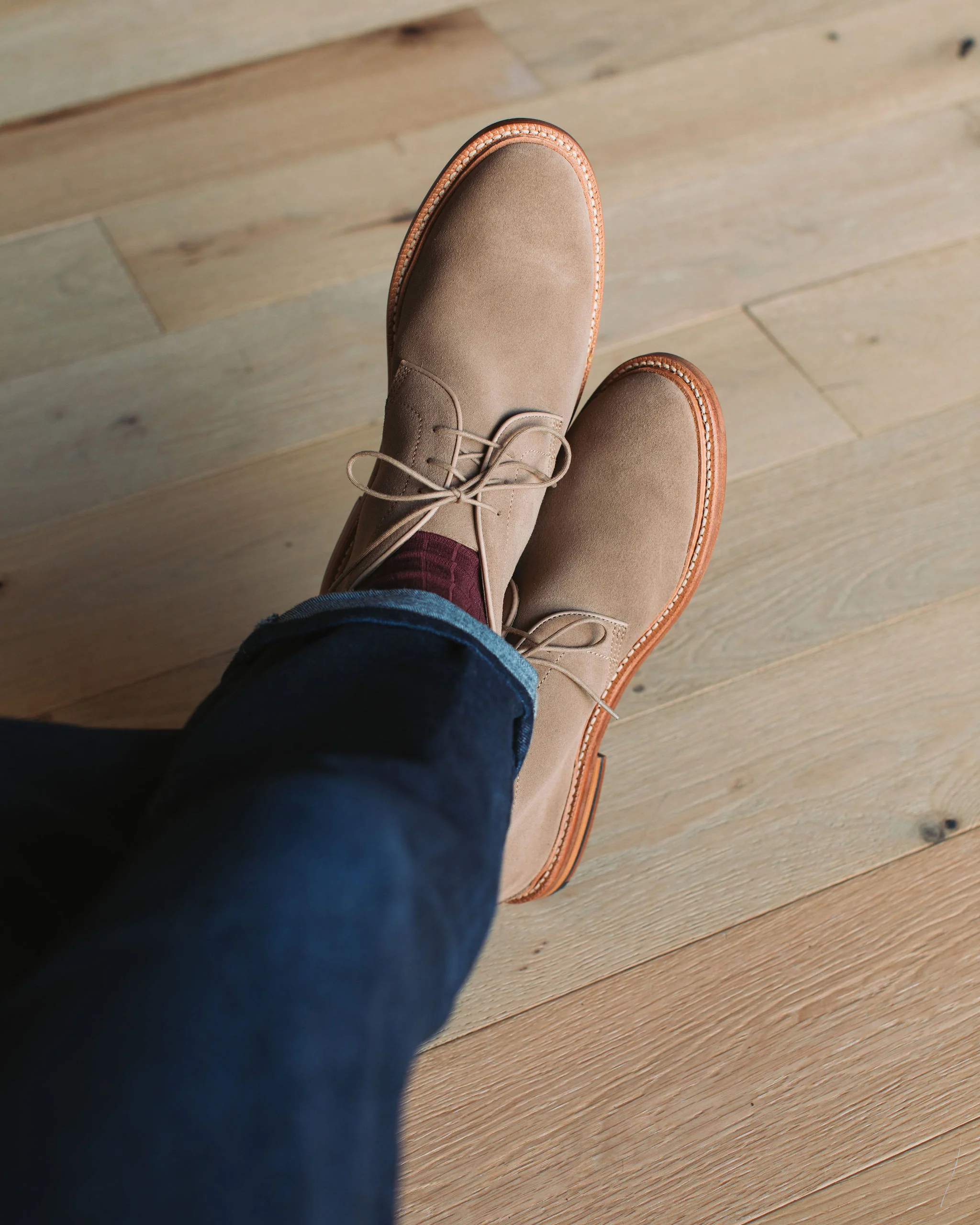 Unlined Chukka - Sand Suede - Image 7