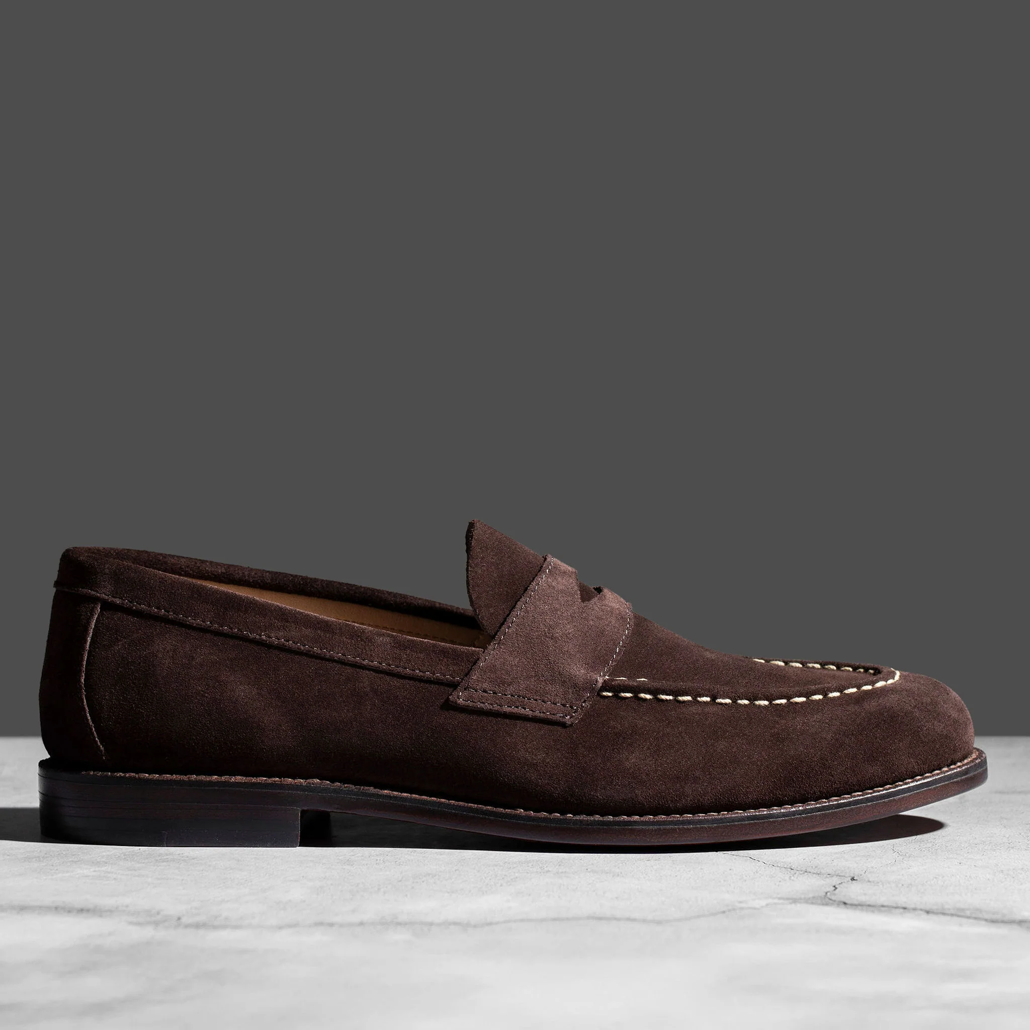 Unlined Traveler Penny Espresso Suede